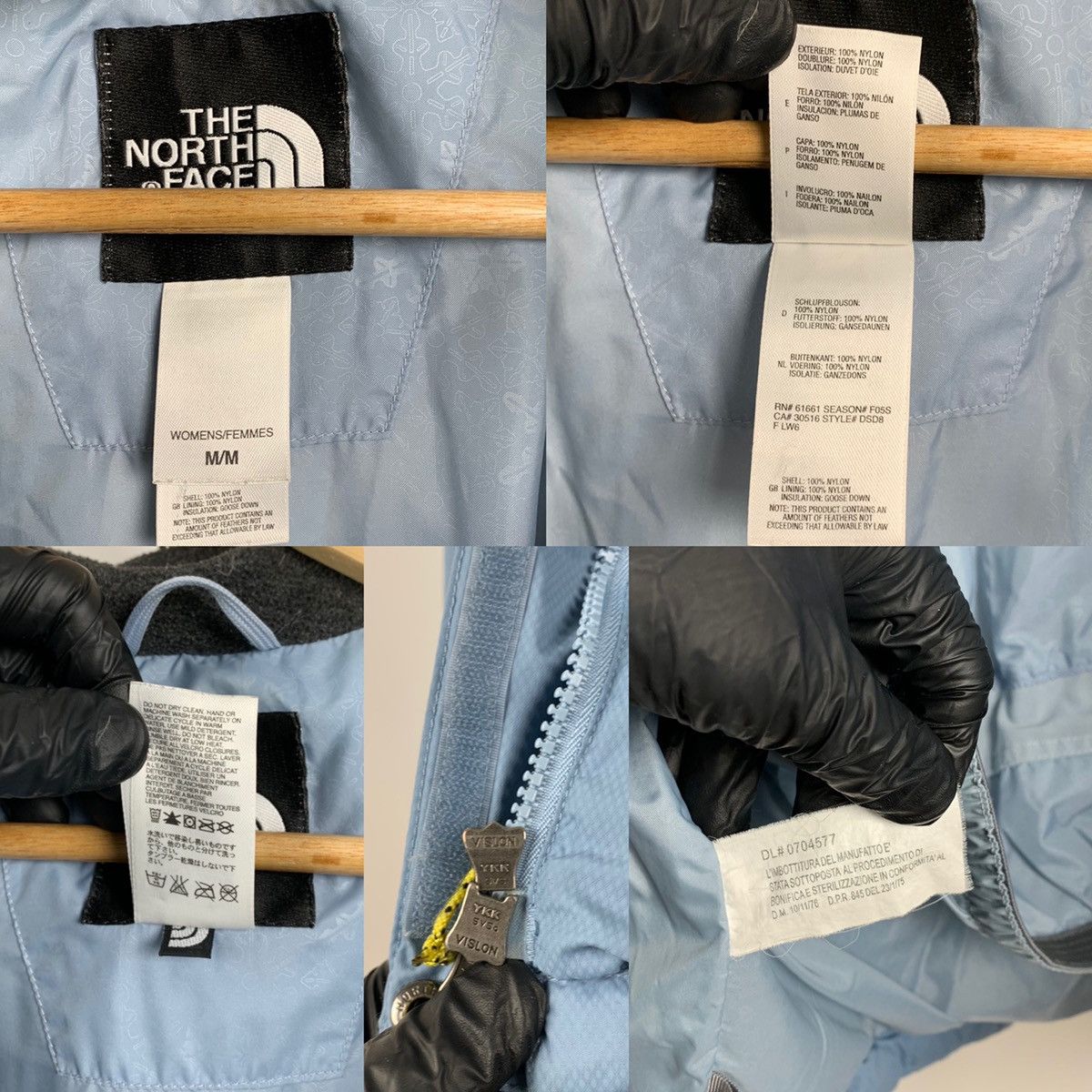 The North Face Vintage The North Face 600 Baby Blue Down Puffer Jacket Size M / US 6-8 / IT 42-44 - 22 Thumbnail