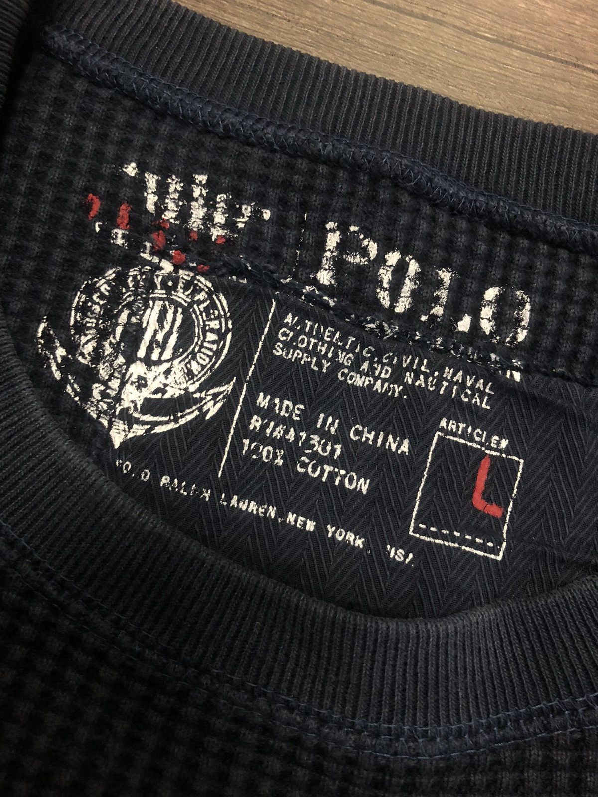 Polo Ralph Lauren × Vintage Vintage Polo by Ralph Lauren Long Sleeve Tee Shirt Size US L / EU 52-54 / 3 - 6 Thumbnail