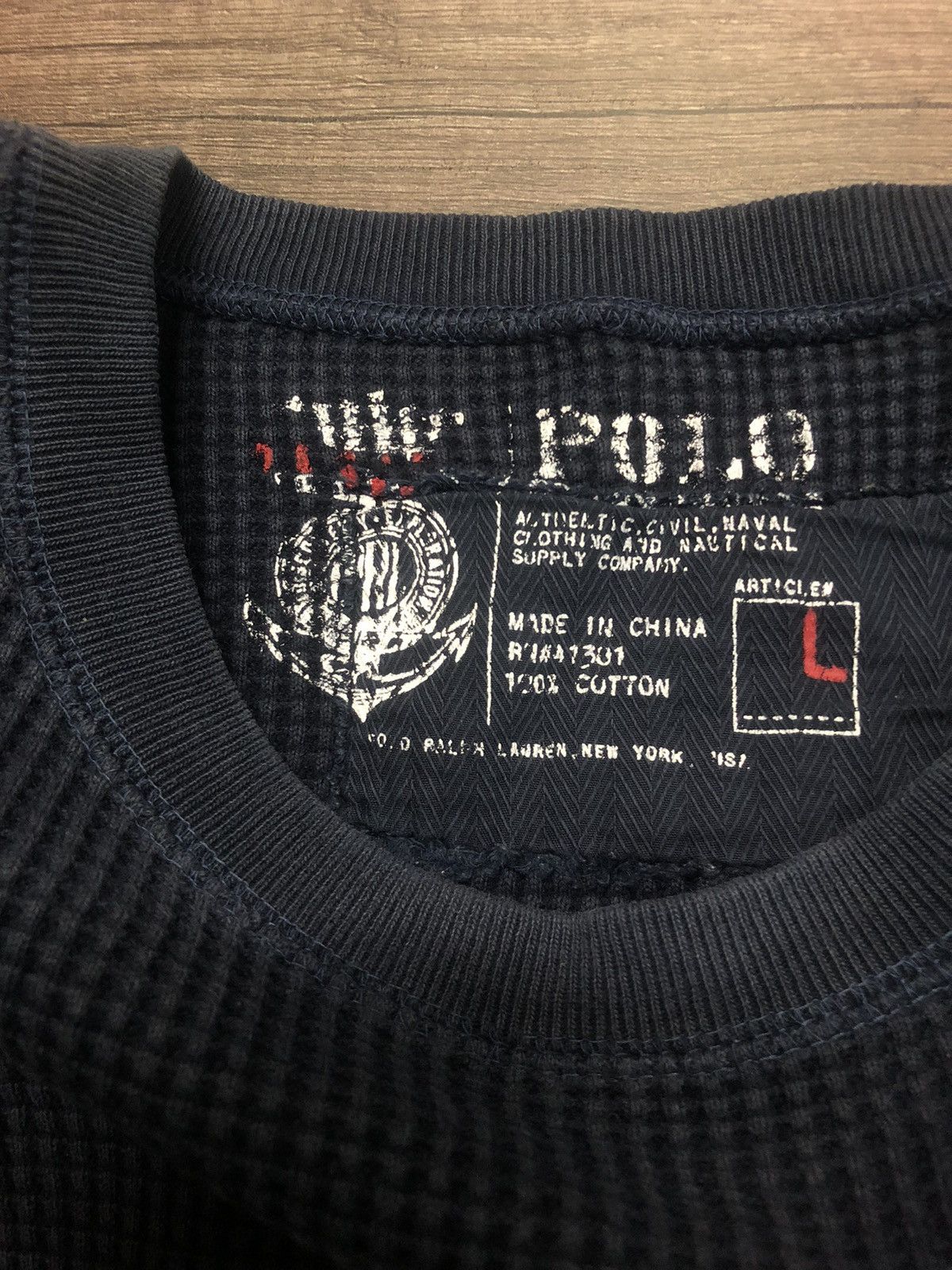 Polo Ralph Lauren × Vintage Vintage Polo by Ralph Lauren Long Sleeve Tee Shirt Size US L / EU 52-54 / 3 - 5 Thumbnail