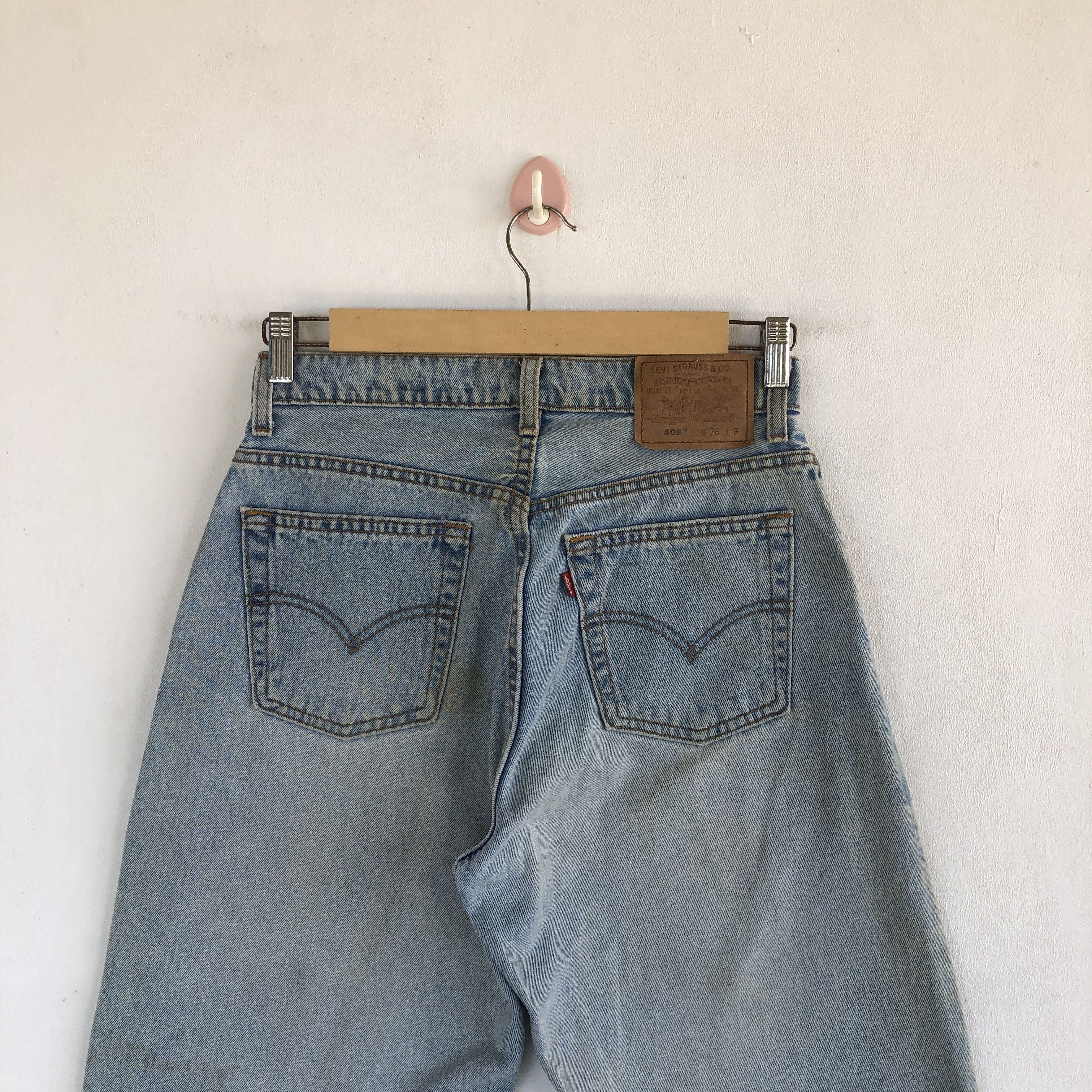 Levi's Vintage Levi's Sun Faded Blue Jeans Baggy Levis 508 Denim Size 26" / US 2 / IT 38 - 4 Thumbnail