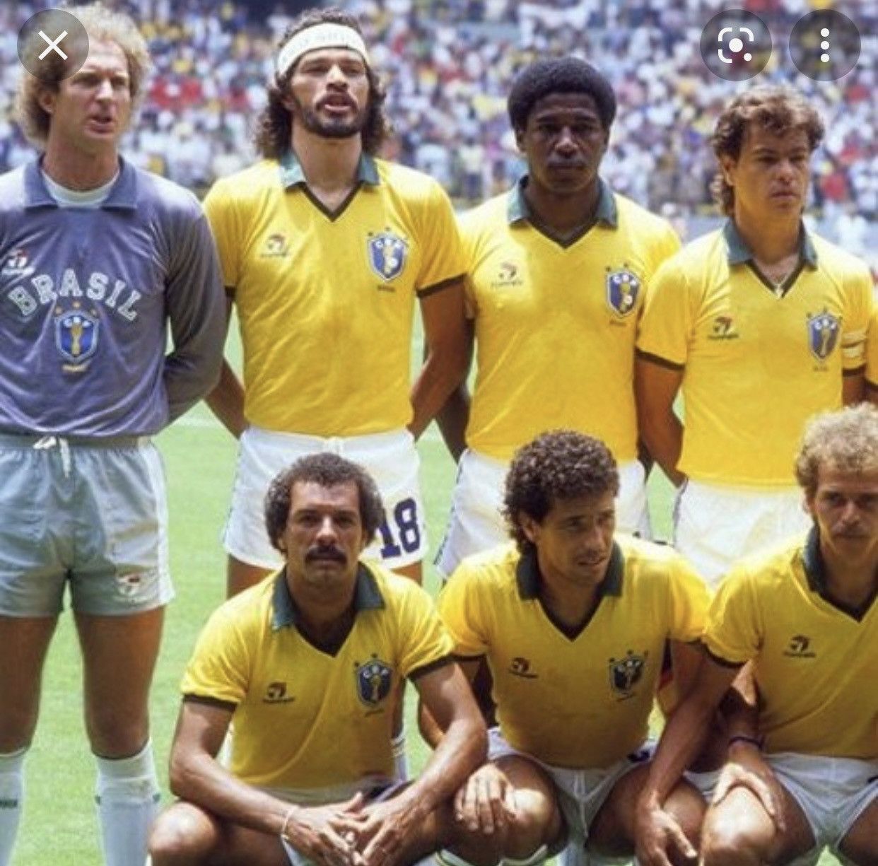 Vintage Vintage 1986 Brazil Jersey World Cup In Mexico Size US L / EU 52-54 / 3 - 3 Thumbnail