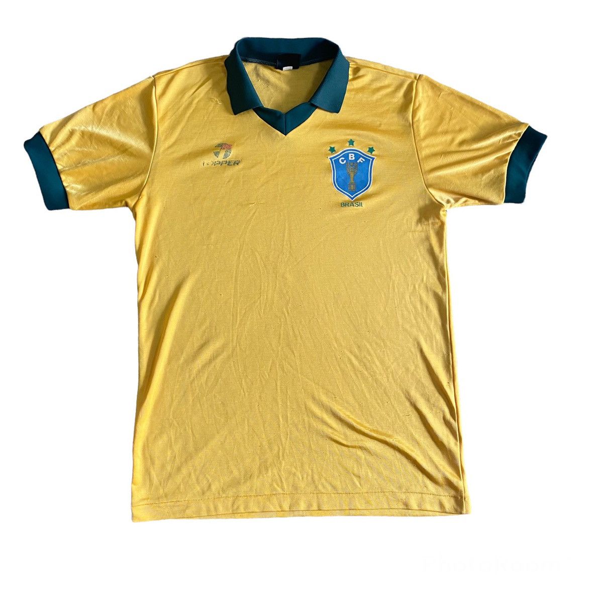 Vintage Vintage 1986 Brazil Jersey World Cup In Mexico Size US L / EU 52-54 / 3 - 1 Thumbnail