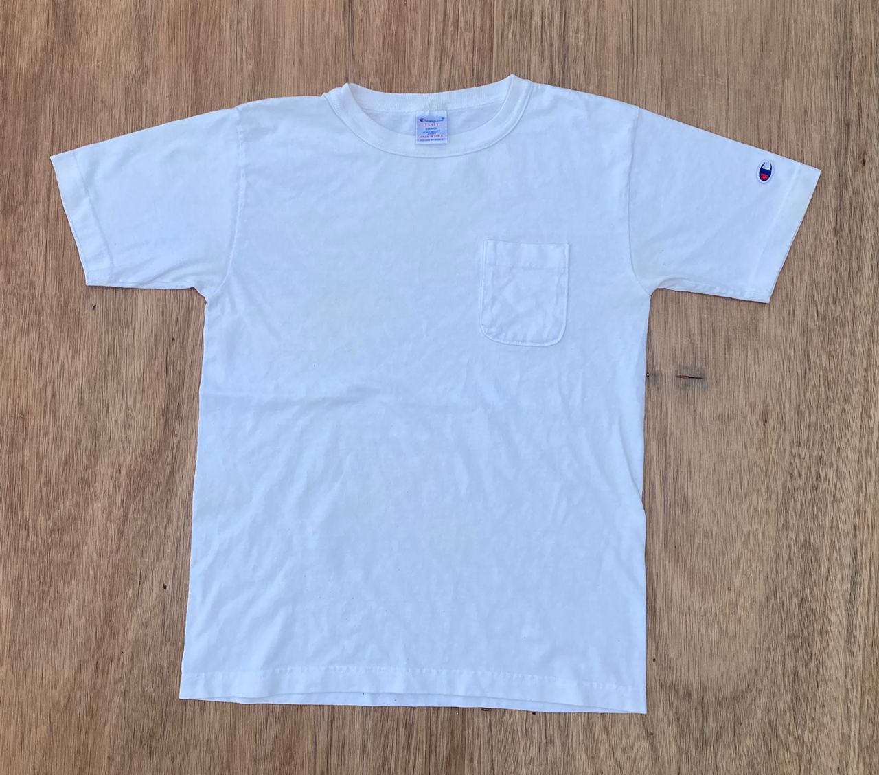 image of Tee E 1 Champion in White, Men's (Size Small)