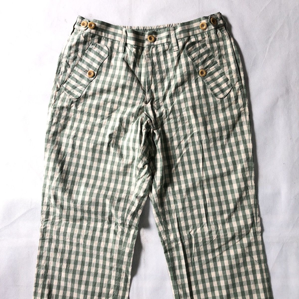 Japanese Brand × Paul Smith Paul Smith Tactical Checkered Drawstring Parachute Pant Size US 34 / EU 50 - 4 Thumbnail