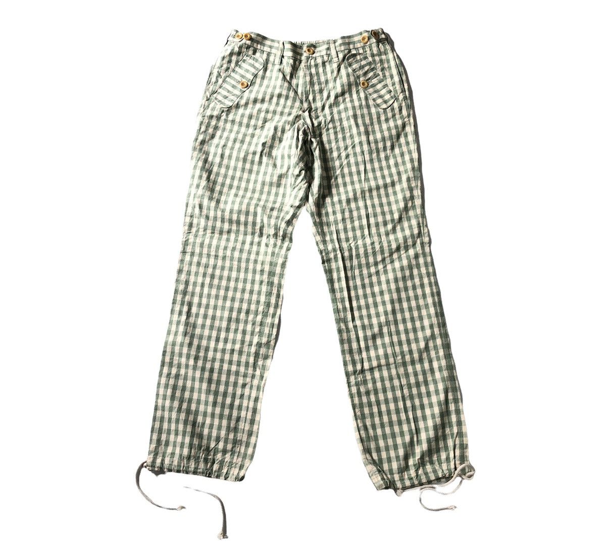 Japanese Brand × Paul Smith Paul Smith Tactical Checkered Drawstring Parachute Pant Size US 34 / EU 50 - 2 Thumbnail
