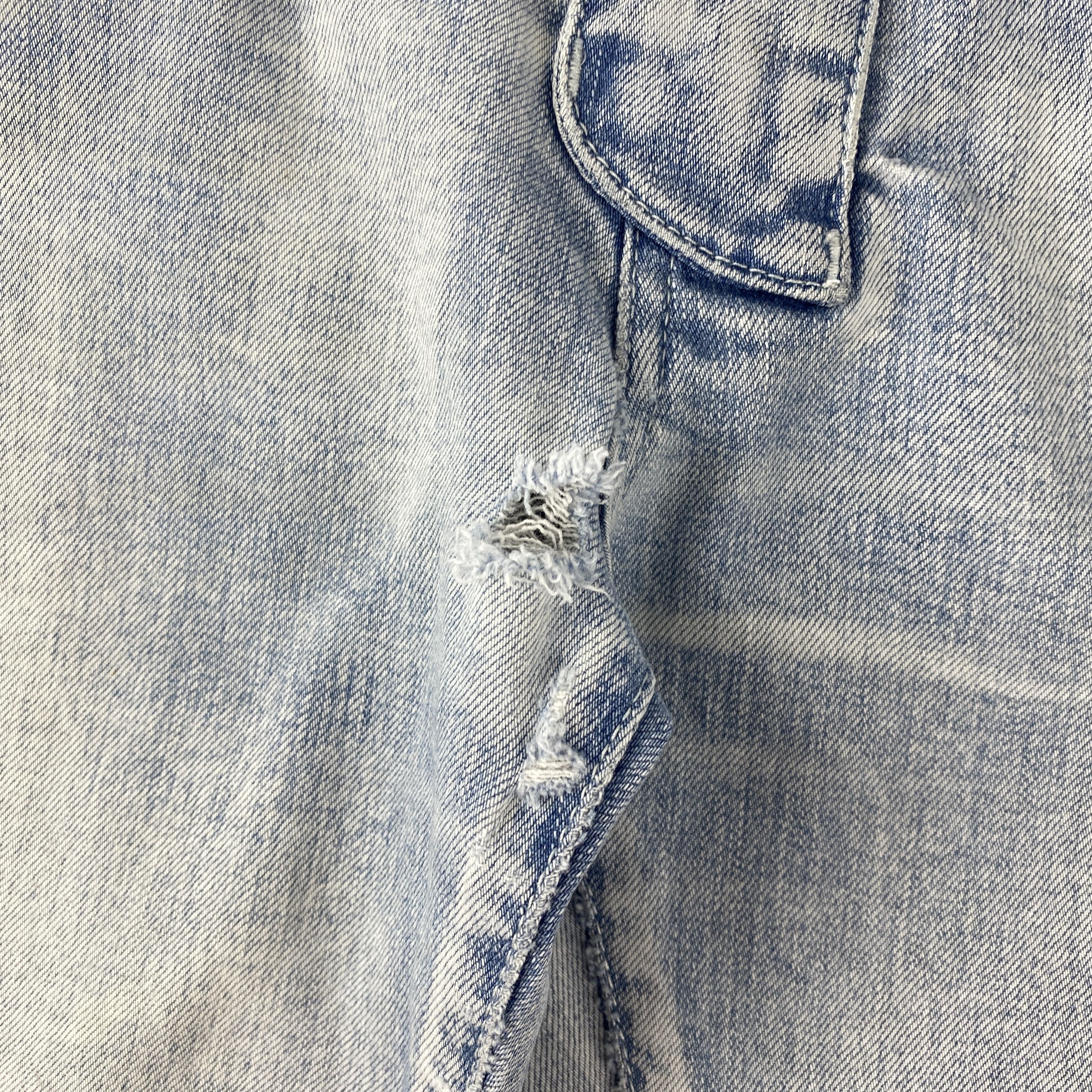 Balmain Balmain Knee Ripped Light Blue Wash Jeans Size US 30 / EU 46 - 9 Thumbnail