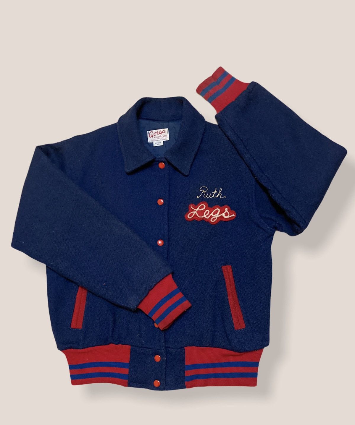 Vintage 🔥RARE VINTAGE WOOL VARSITY JACKET Size US L / EU 52-54 / 3 - 1 Thumbnail