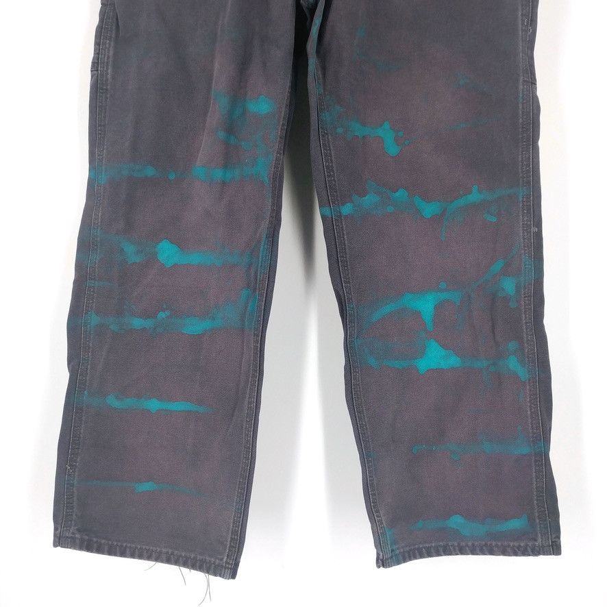 Carhartt × Vintage Vintage Carhartt Custom Painted Bleached Work Denim Pants Size US 36 / EU 52 - 3 Thumbnail