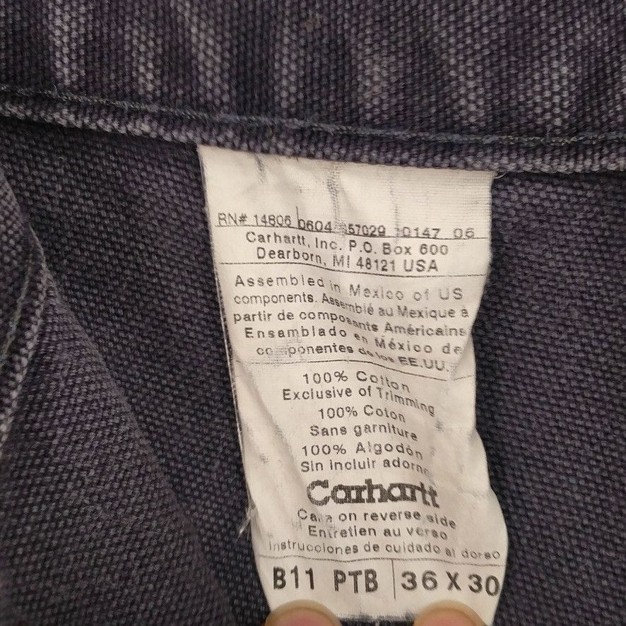 Carhartt × Vintage Vintage Carhartt Custom Painted Bleached Work Denim Pants Size US 36 / EU 52 - 7 Thumbnail