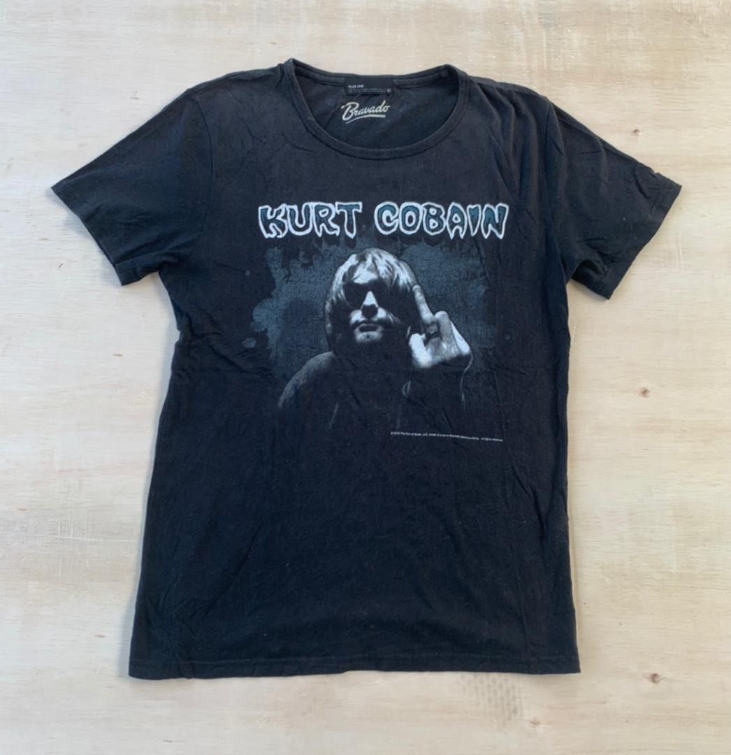 NIRVANA  COBAIN FUCK YOU hanes tシャツ NIRVANA KURT COBAIN FUCK YOU PINK TEXT HANES XL