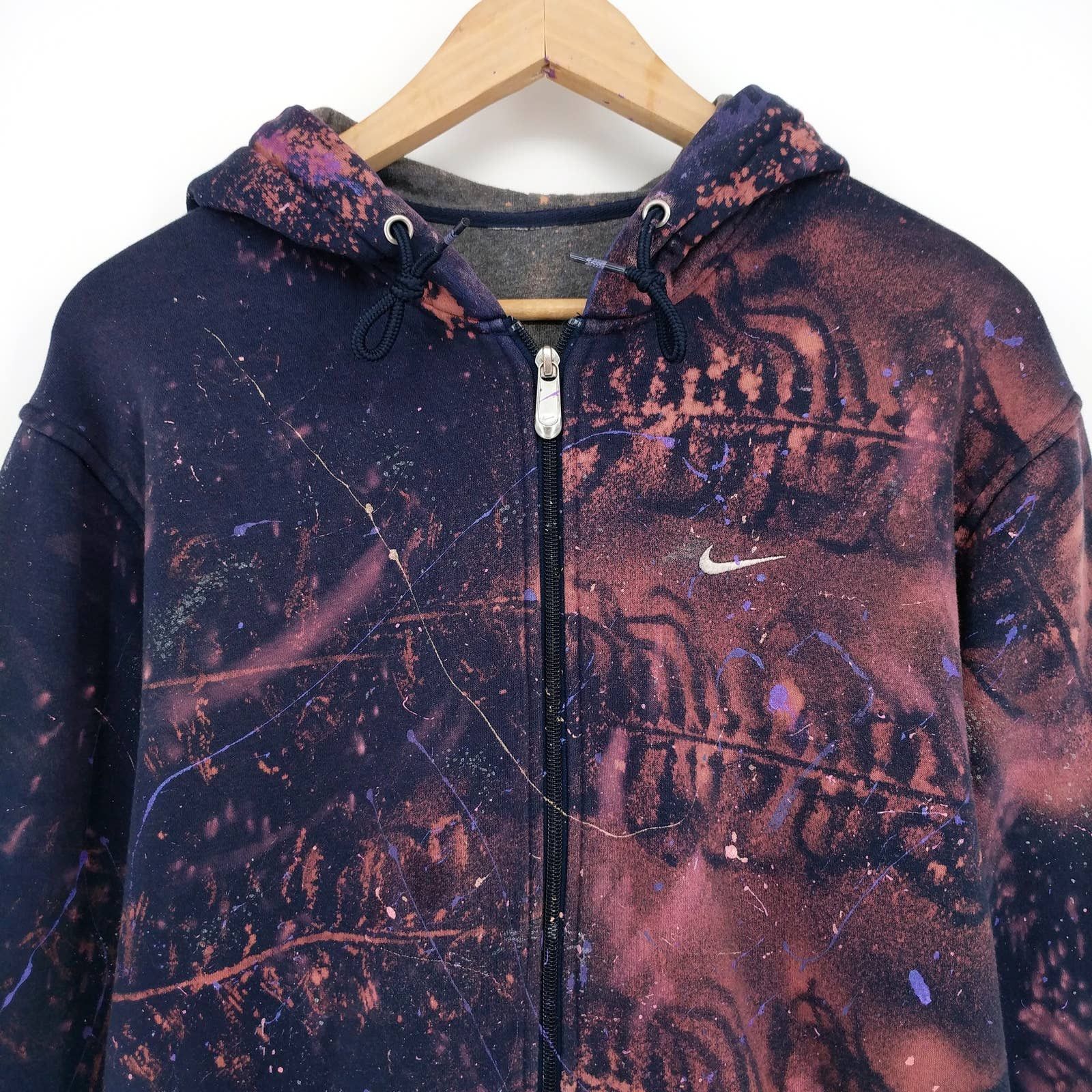 Nike Nike Custom Graffiti Painter Nature Print Hoodie Sweatshirt Size US M / EU 48-50 / 2 - 2 Thumbnail