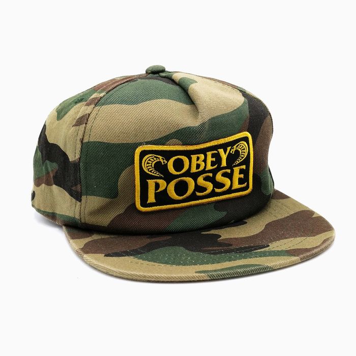 Obey Obey Posse Los Cobras Camo Snapback Trucker Hat | Grailed