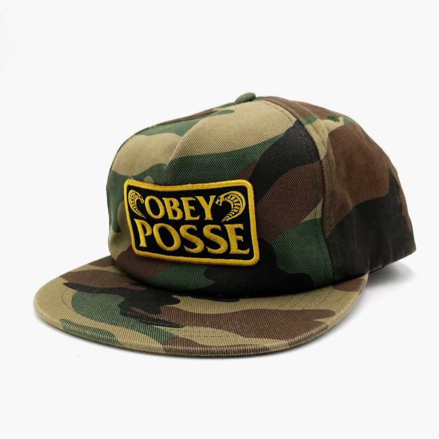 Obey Obey Posse Los Cobras Camo Snapback Trucker Hat Size ONE SIZE - 3 Thumbnail