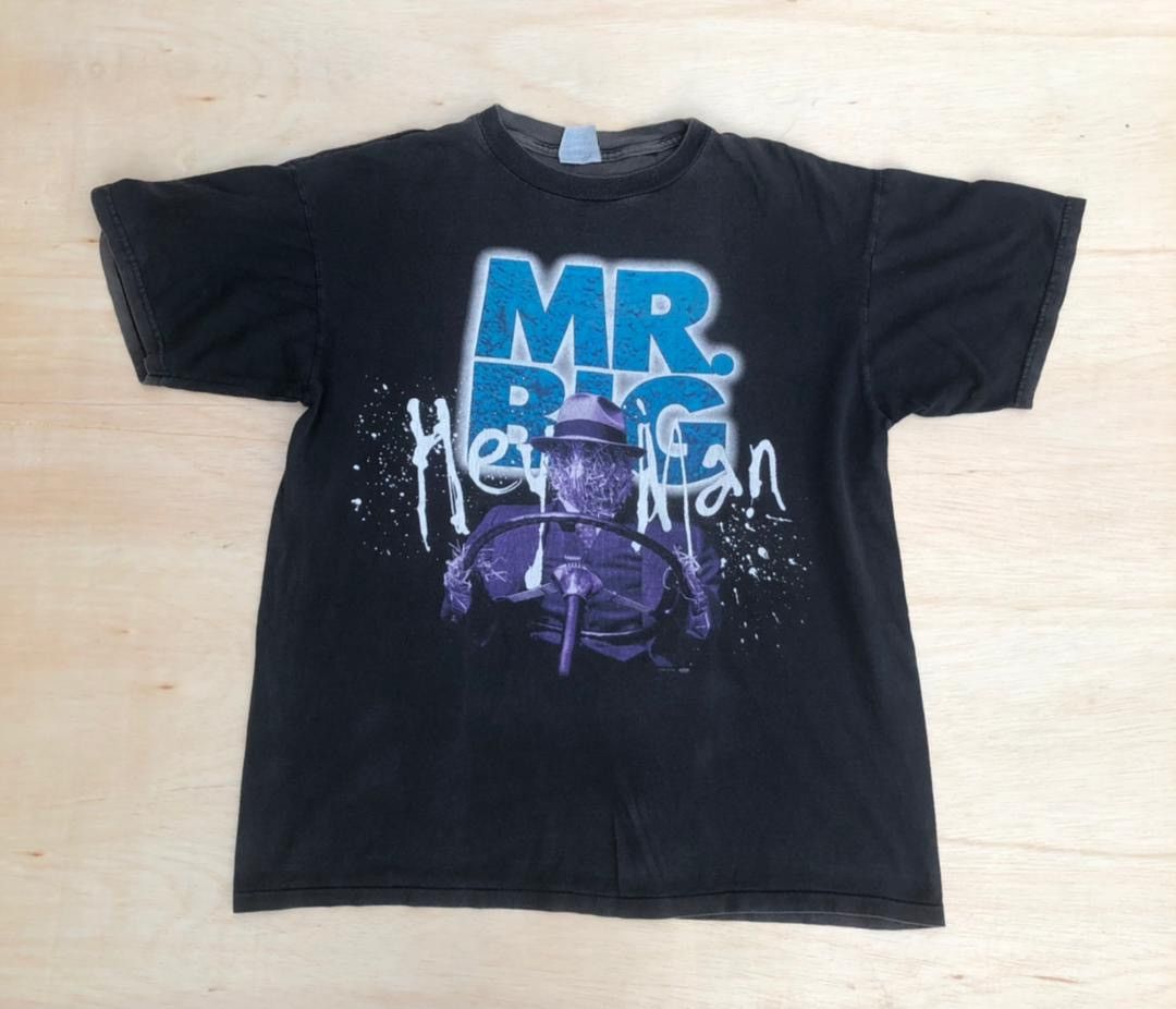 image of Band Tees x Tour Tee Vintage Mrbig Japan Tour 90's in Black, Men's (Size Large)