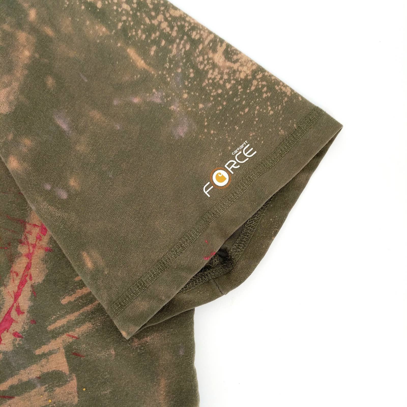 Carhartt Carhartt Custom Painted Bleached Tie Dye Heart T-Shirt L Size US L / EU 52-54 / 3 - 4 Thumbnail