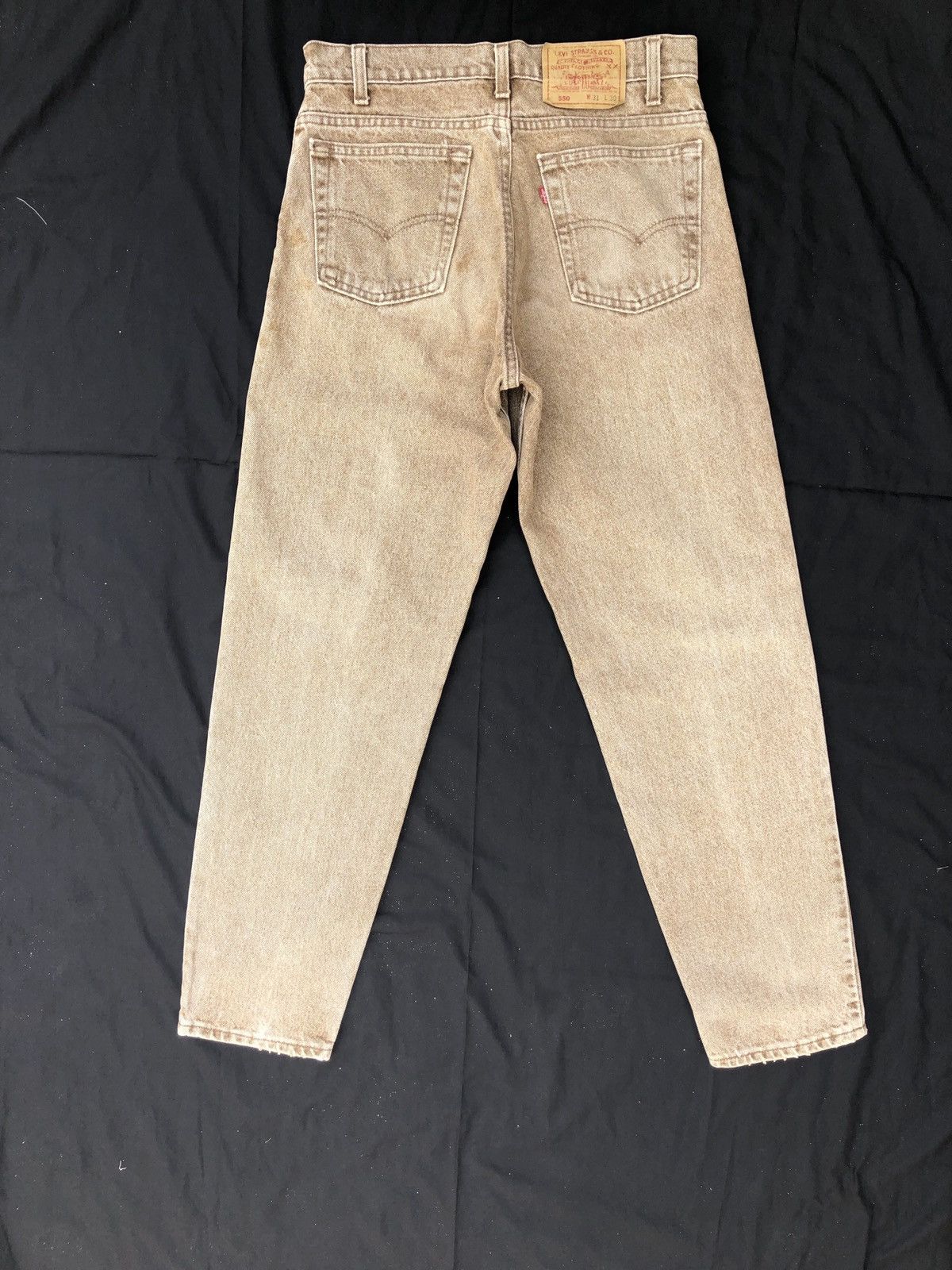 Levi's Vintage Late 80s Levi’s 550 Brown Denim Jeans Made in Usa Size US 30 / EU 46 - 10 Thumbnail