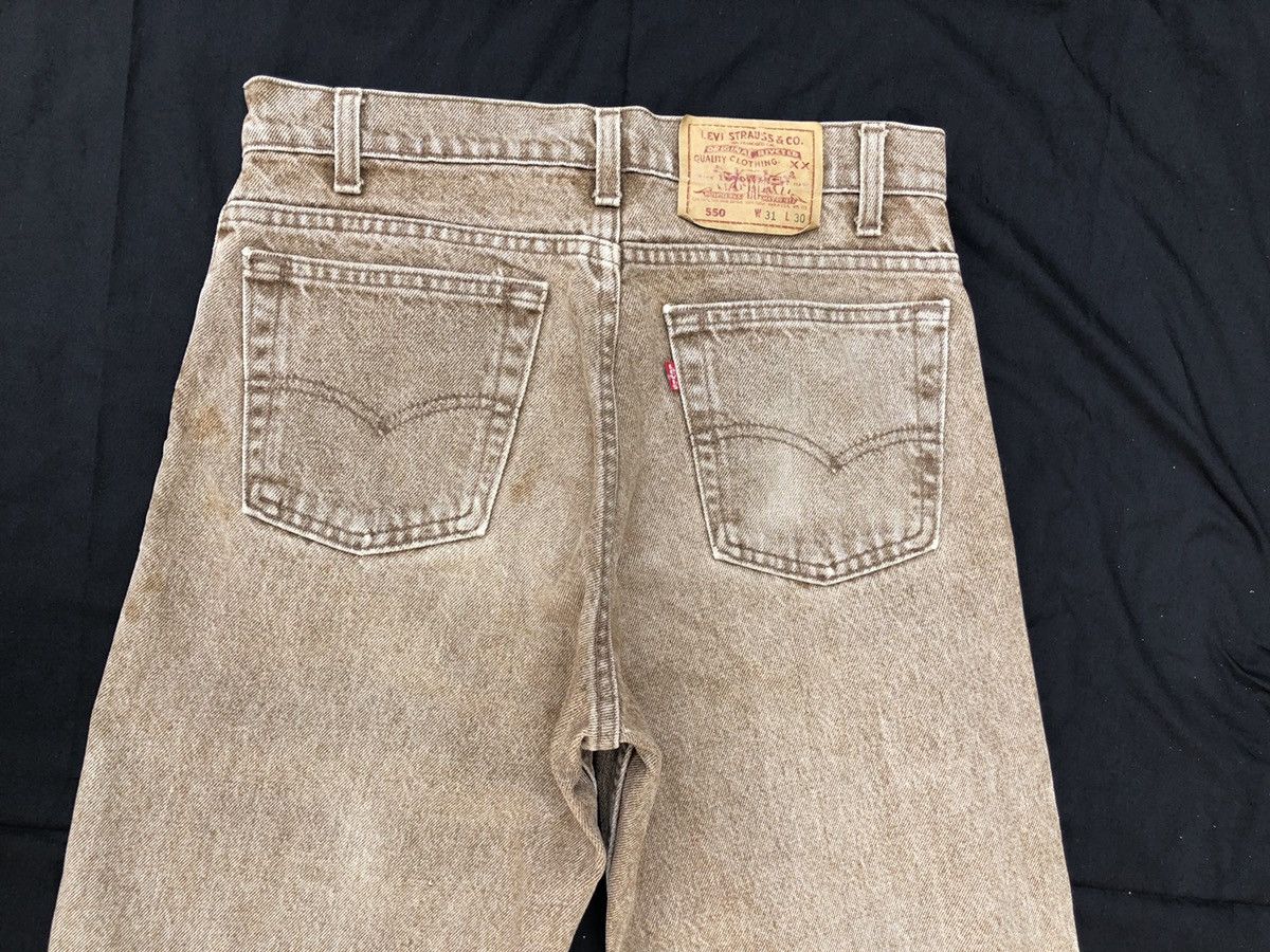 Levi's Vintage Late 80s Levi’s 550 Brown Denim Jeans Made in Usa Size US 30 / EU 46 - 11 Thumbnail