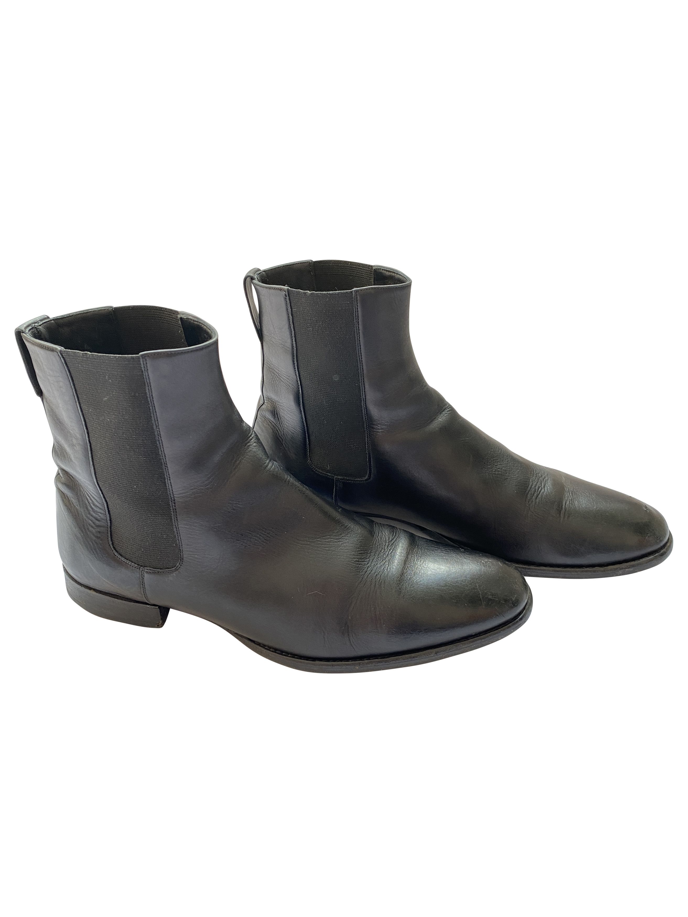 靴 KRIS VAN ASSCHE LEATHER ANKLE BOOTS pre-loved | Buy and Sell Online!
