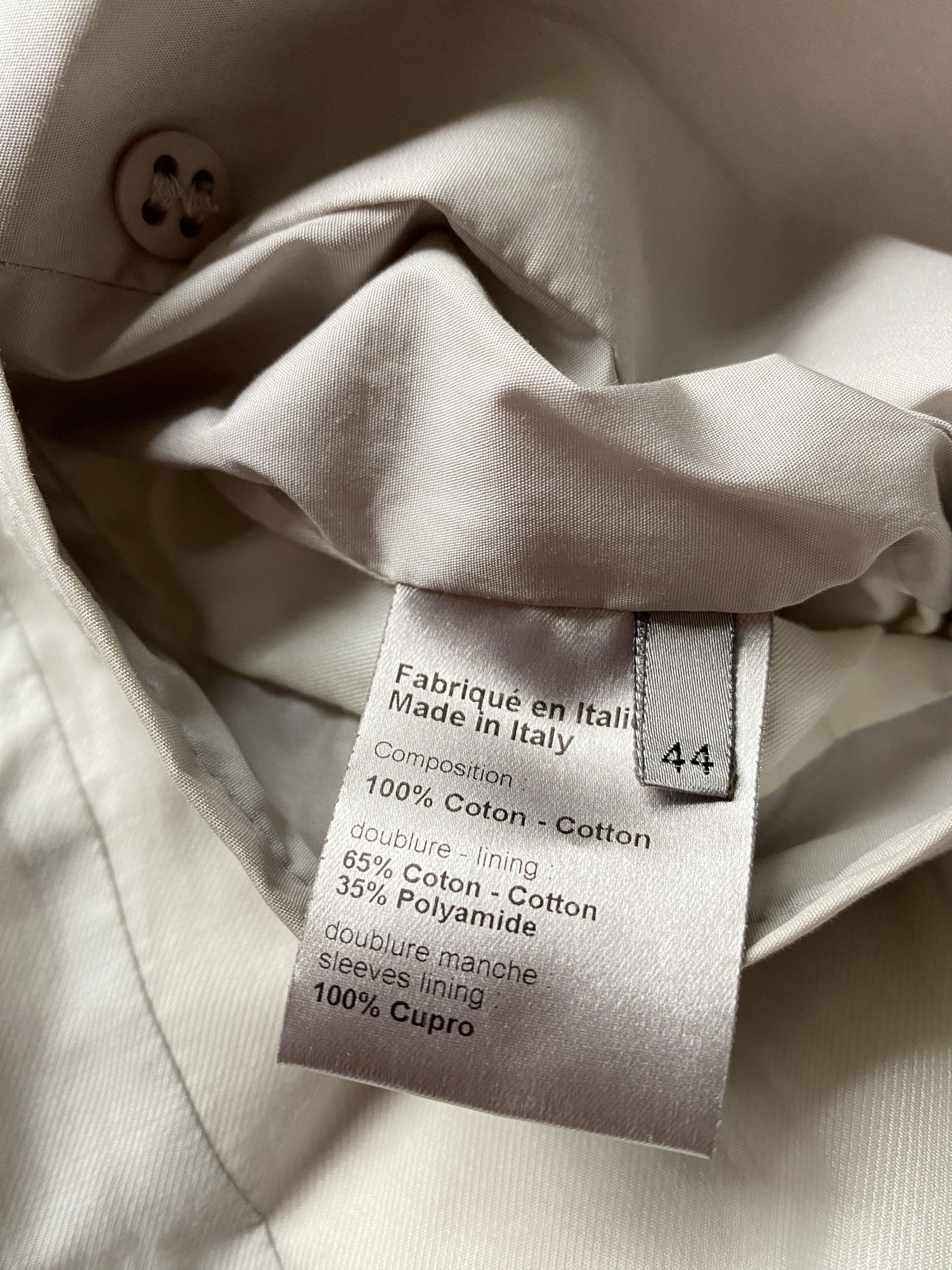 Dior × Hedi Slimane ⚡️QUICK SALE⚡️2000 Dior Hedi Slimane Beige Trench Raincoat Size US S / EU 44-46 / 1 - 5 Thumbnail