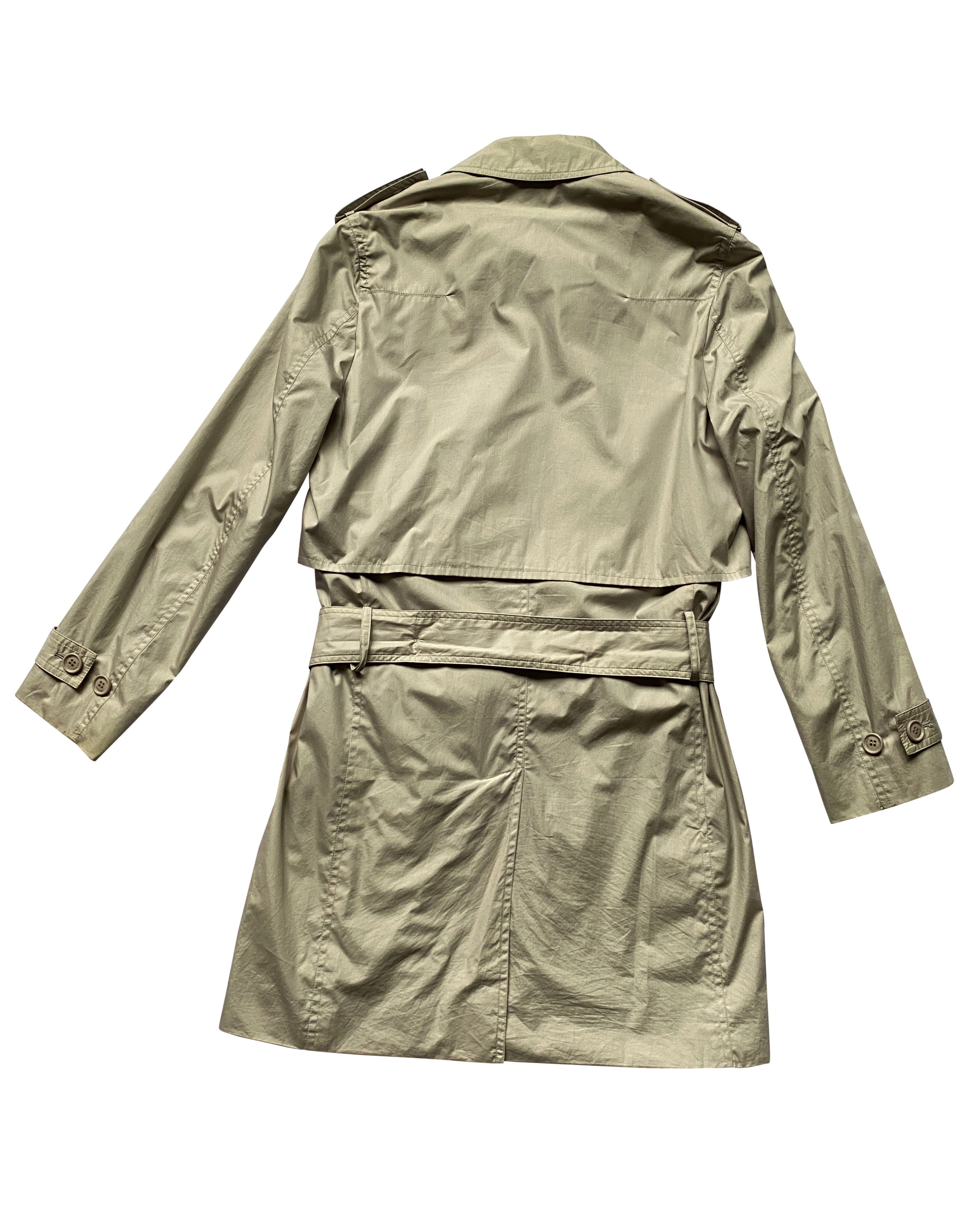 Dior × Hedi Slimane ⚡️QUICK SALE⚡️2000 Dior Hedi Slimane Beige Trench Raincoat Size US S / EU 44-46 / 1 - 3 Thumbnail