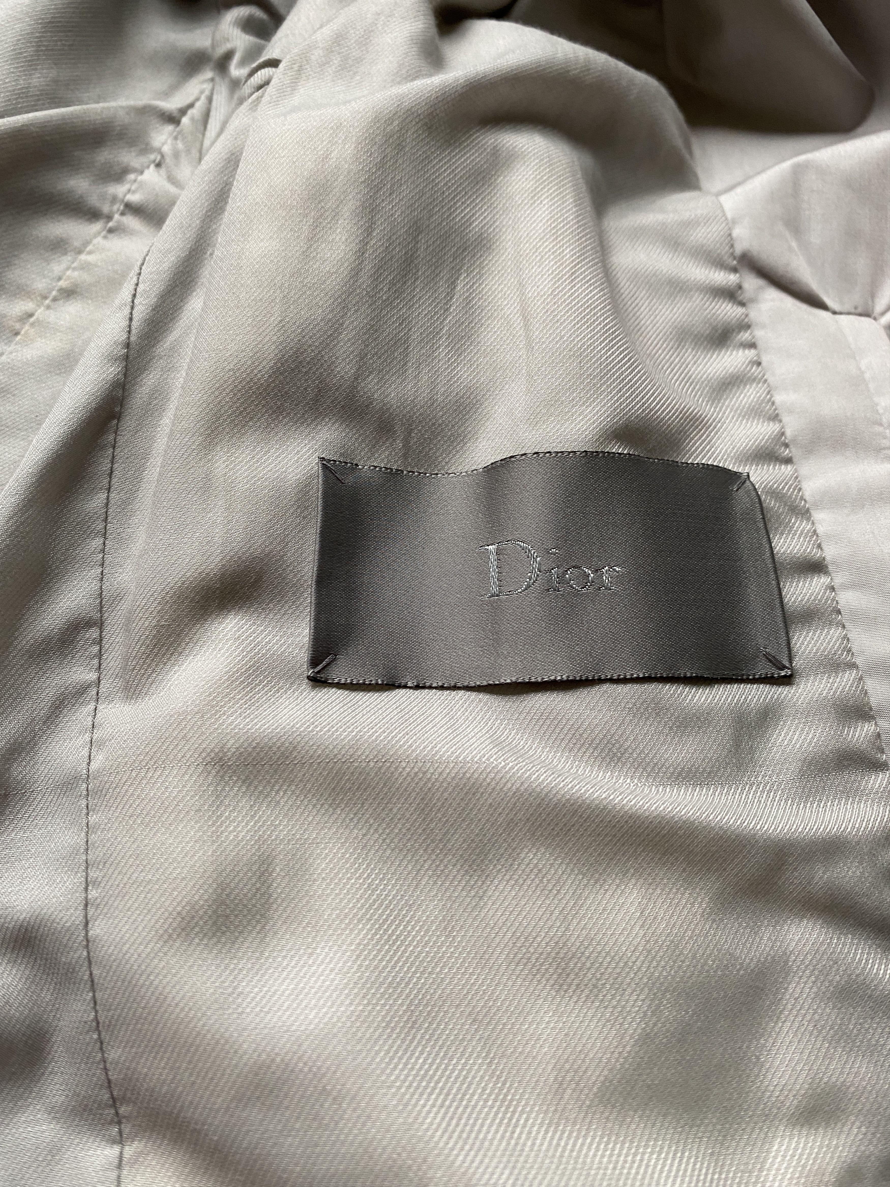 Dior × Hedi Slimane ⚡️QUICK SALE⚡️2000 Dior Hedi Slimane Beige Trench Raincoat Size US S / EU 44-46 / 1 - 4 Thumbnail