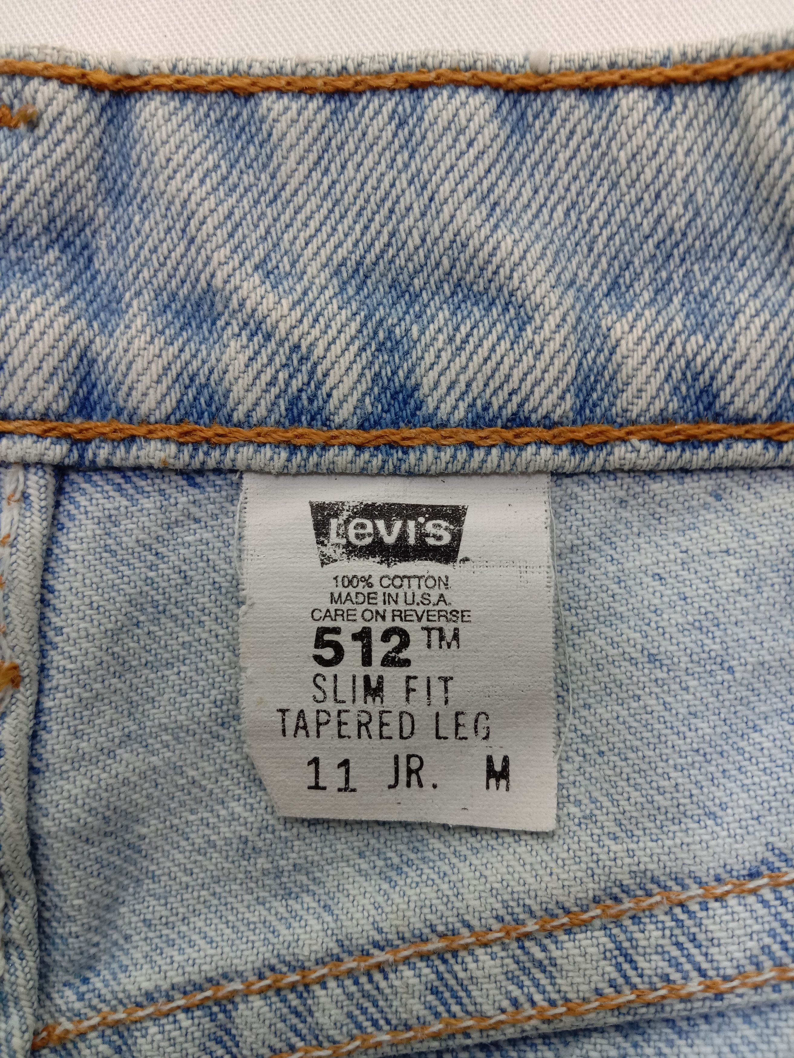 Levi's Vintage 90s Levi's 512 Jeans Slim Fit Tapered Leg Denim Size 27" / US 4 / IT 40 - 16 Thumbnail