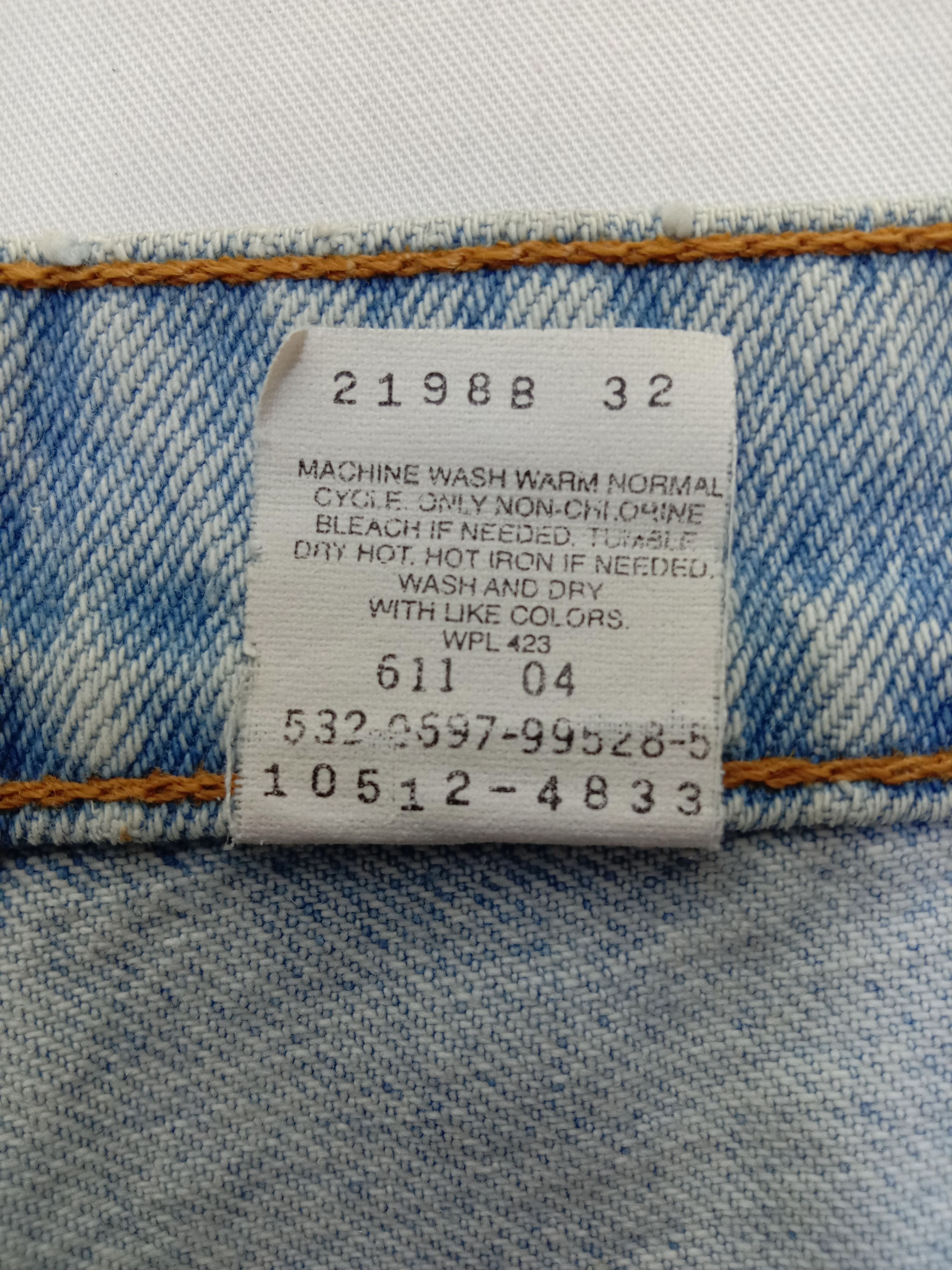 Levi's Vintage 90s Levi's 512 Jeans Slim Fit Tapered Leg Denim Size 27" / US 4 / IT 40 - 15 Thumbnail
