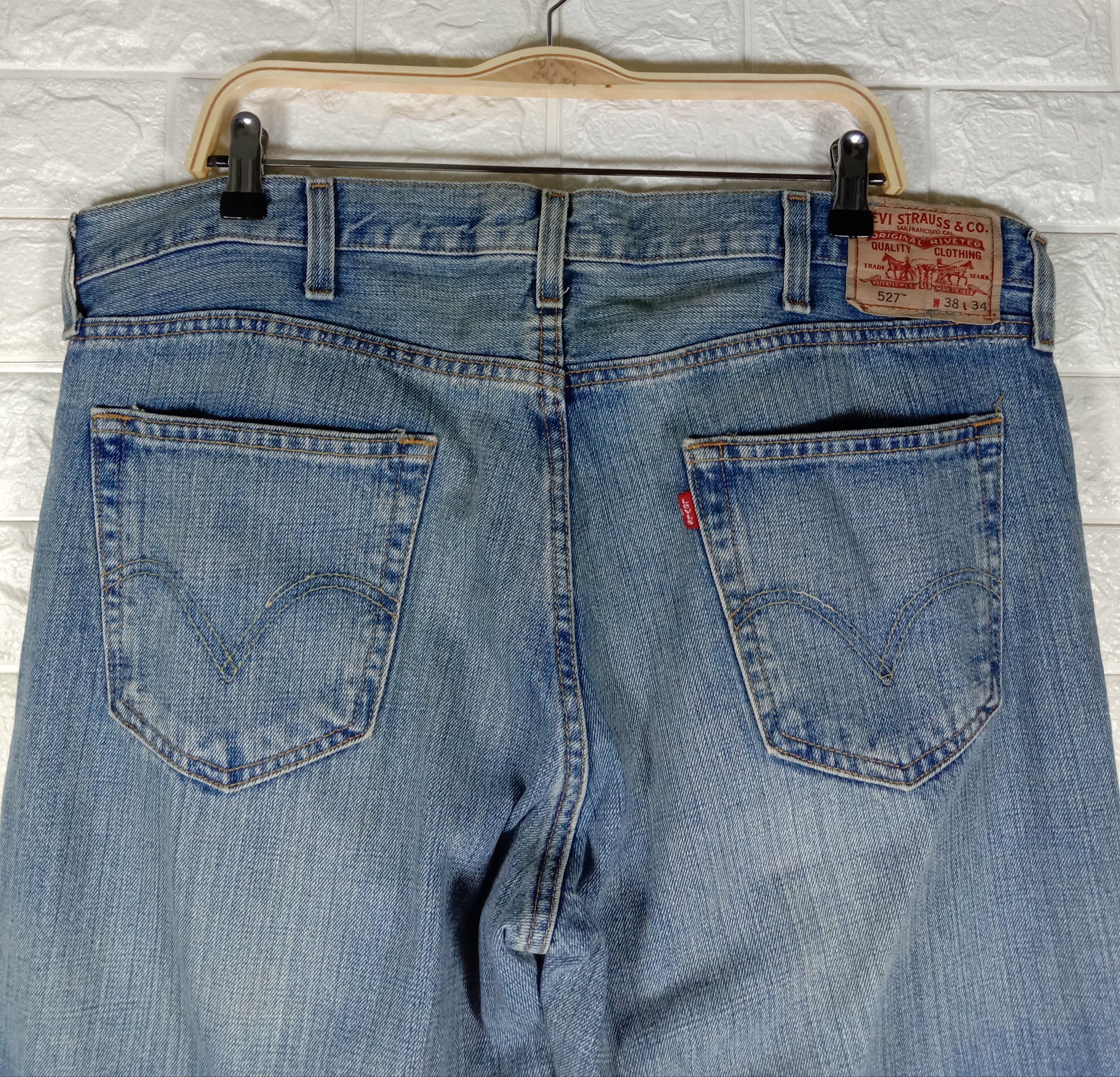 Levi's Vintage Levi's 527 Flare Jeans Faded Blue Denim Size US 38 / EU 54 - 6 Thumbnail