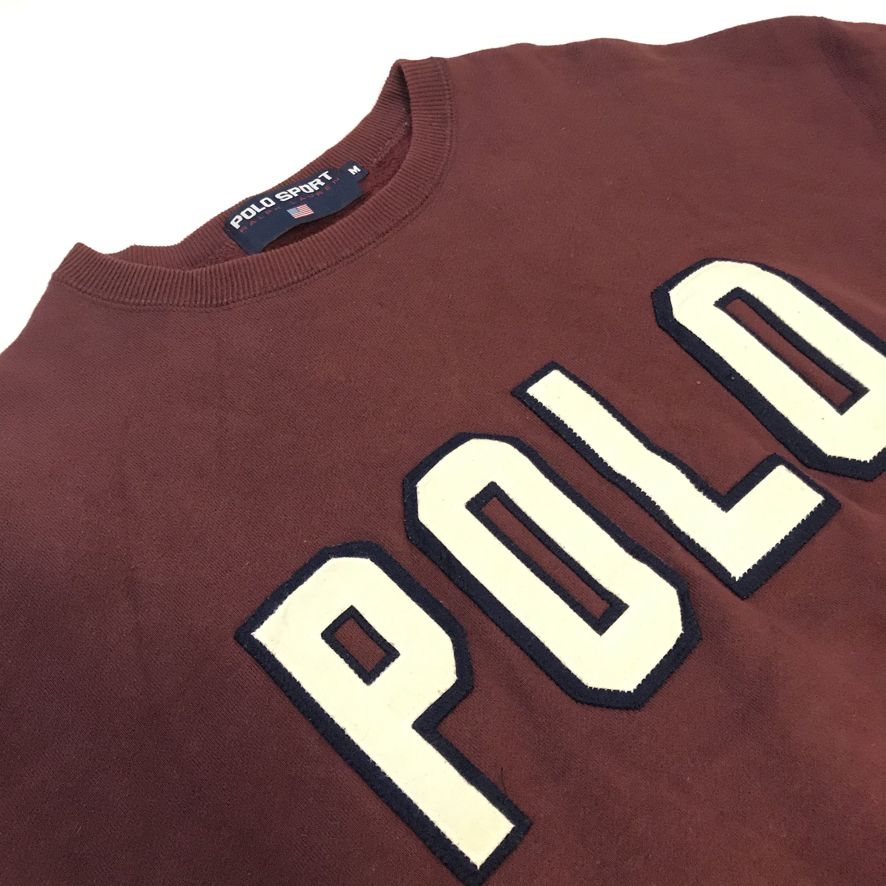 Polo Ralph Lauren 🔥🔥💰💰Vintage 90s Polo Sport sweatshirt SPELLOUT Size US M / EU 48-50 / 2 - 3 Thumbnail