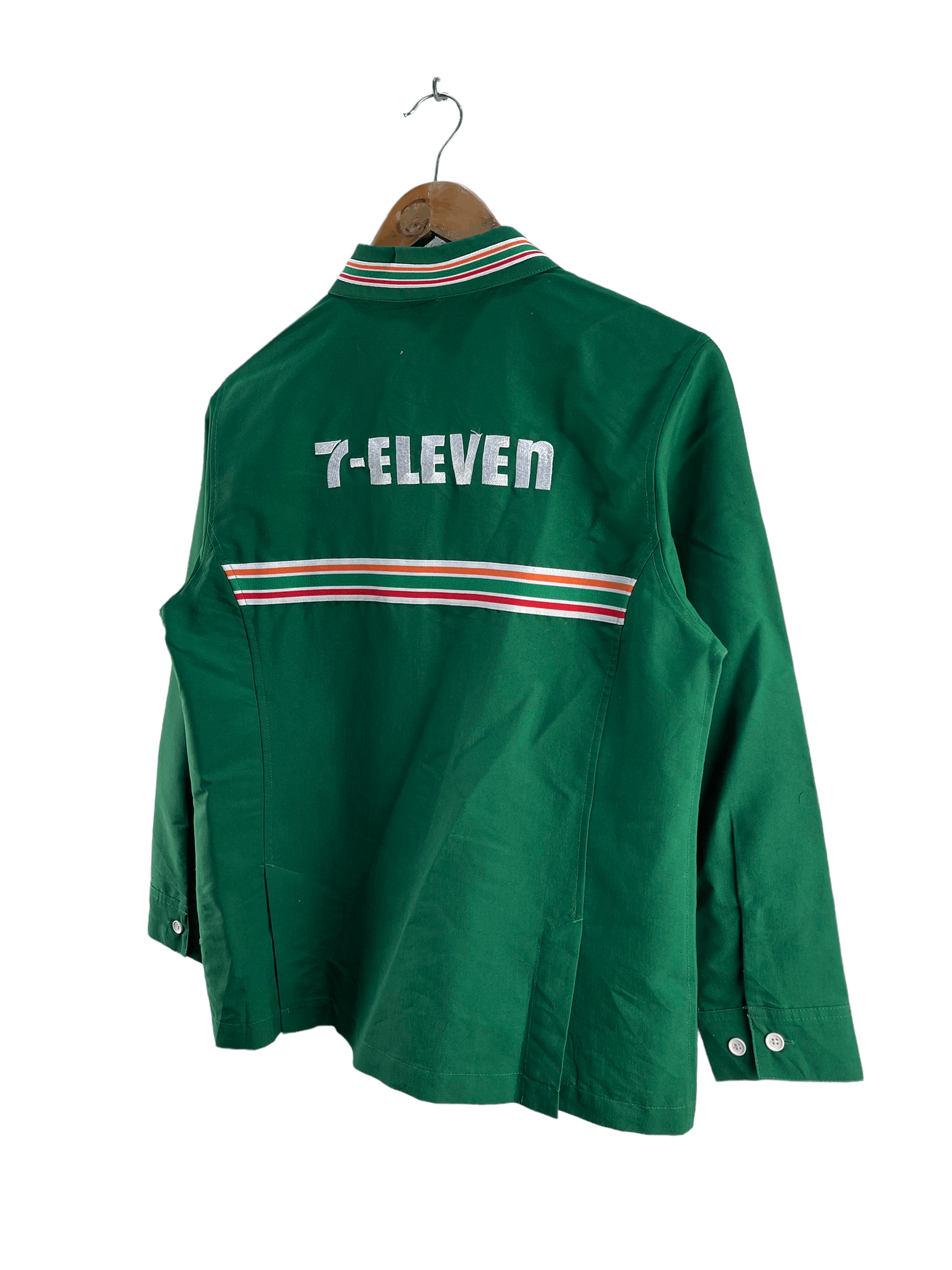 Japanese Brand × Uniform Wares Vintage Seven Eleven Workers Long Sleeve Tshirt Size US S / EU 44-46 / 1 - 7 Thumbnail