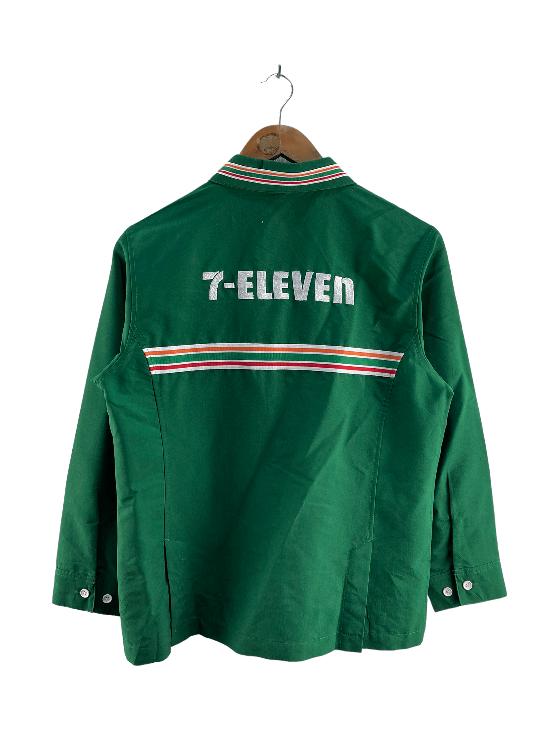 Japanese Brand × Uniform Wares Vintage Seven Eleven Workers Long Sleeve Tshirt Size US S / EU 44-46 / 1 - 2 Thumbnail