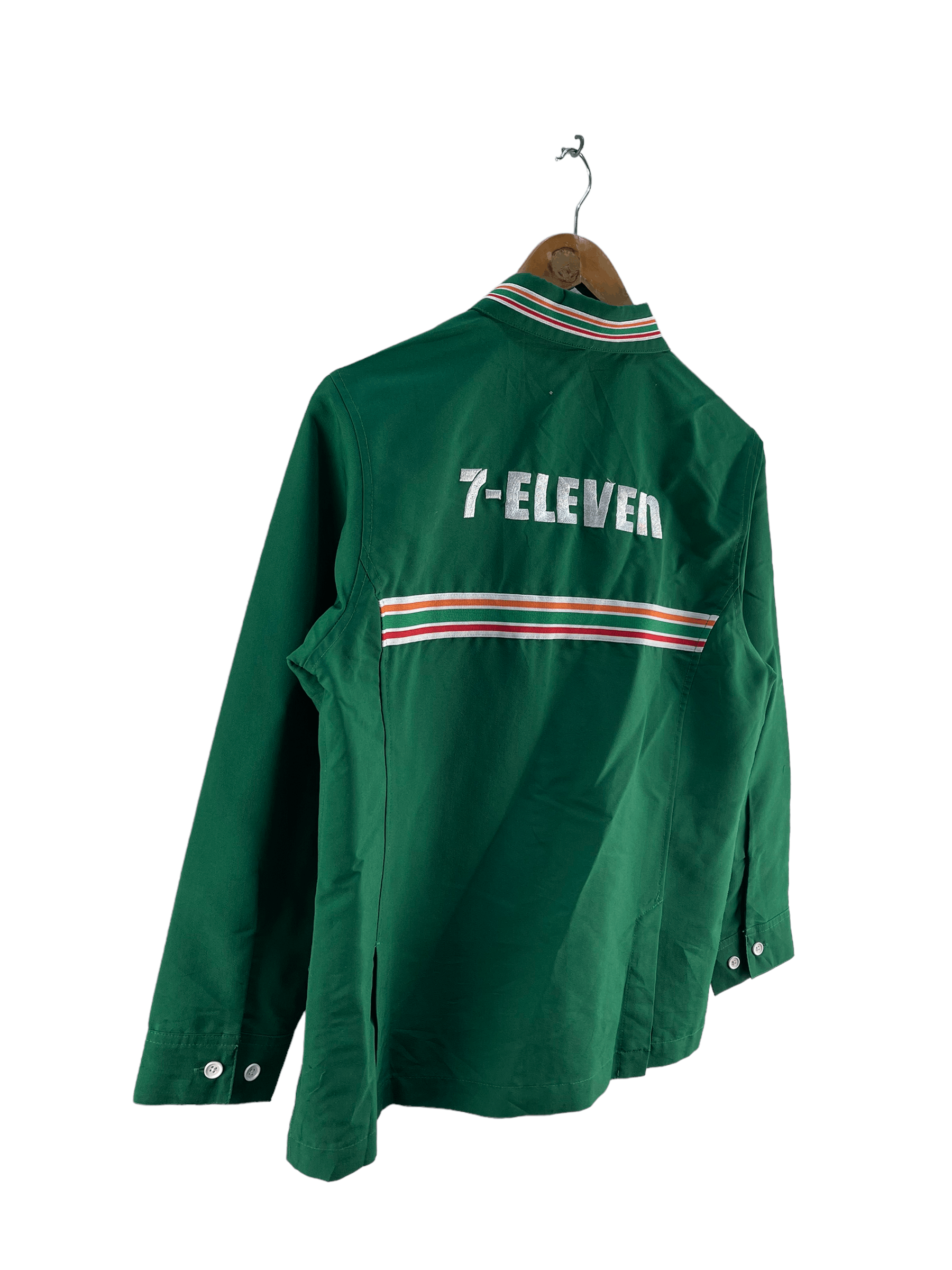 Japanese Brand × Uniform Wares Vintage Seven Eleven Workers Long Sleeve Tshirt Size US S / EU 44-46 / 1 - 6 Thumbnail