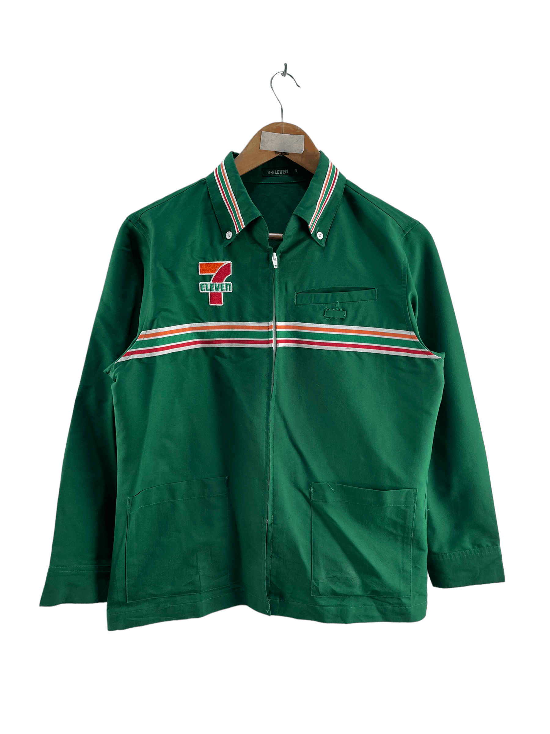 Japanese Brand × Uniform Wares Vintage Seven Eleven Workers Long Sleeve Tshirt Size US S / EU 44-46 / 1 - 1 Thumbnail