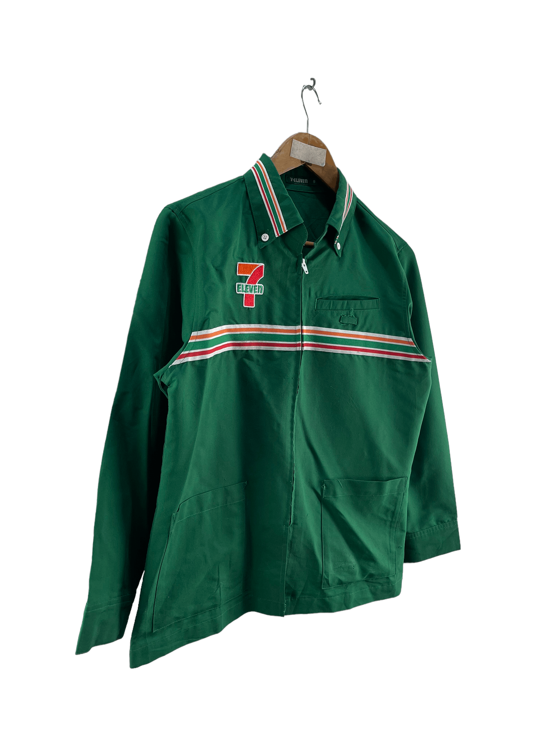 Japanese Brand × Uniform Wares Vintage Seven Eleven Workers Long Sleeve Tshirt Size US S / EU 44-46 / 1 - 4 Thumbnail