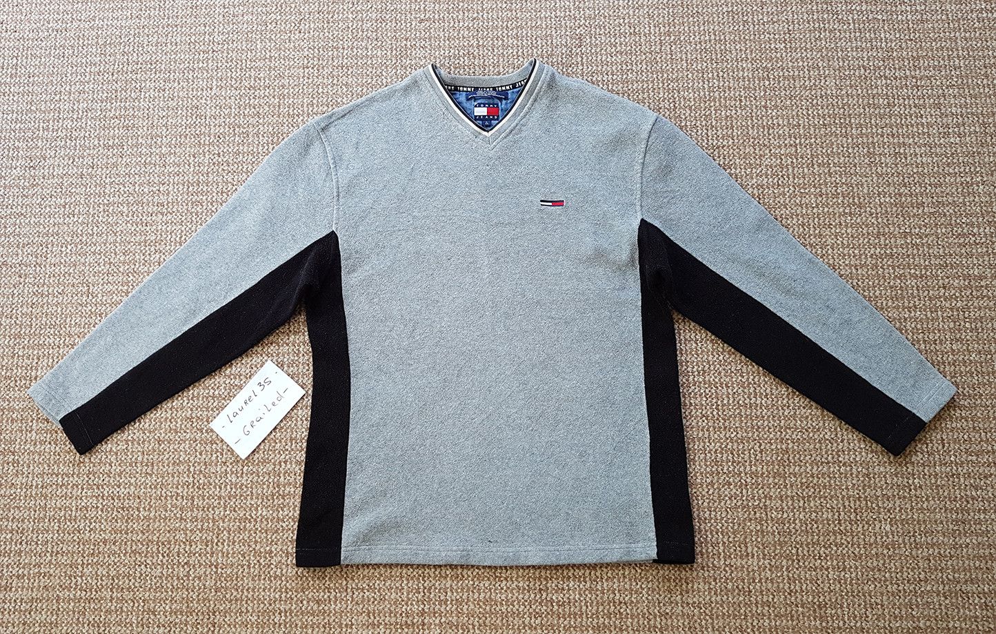 Tommy Hilfiger × Vintage Tommy Hilfiger Jeans vintage fleece sweater Size US L / EU 52-54 / 3 - 1 Thumbnail