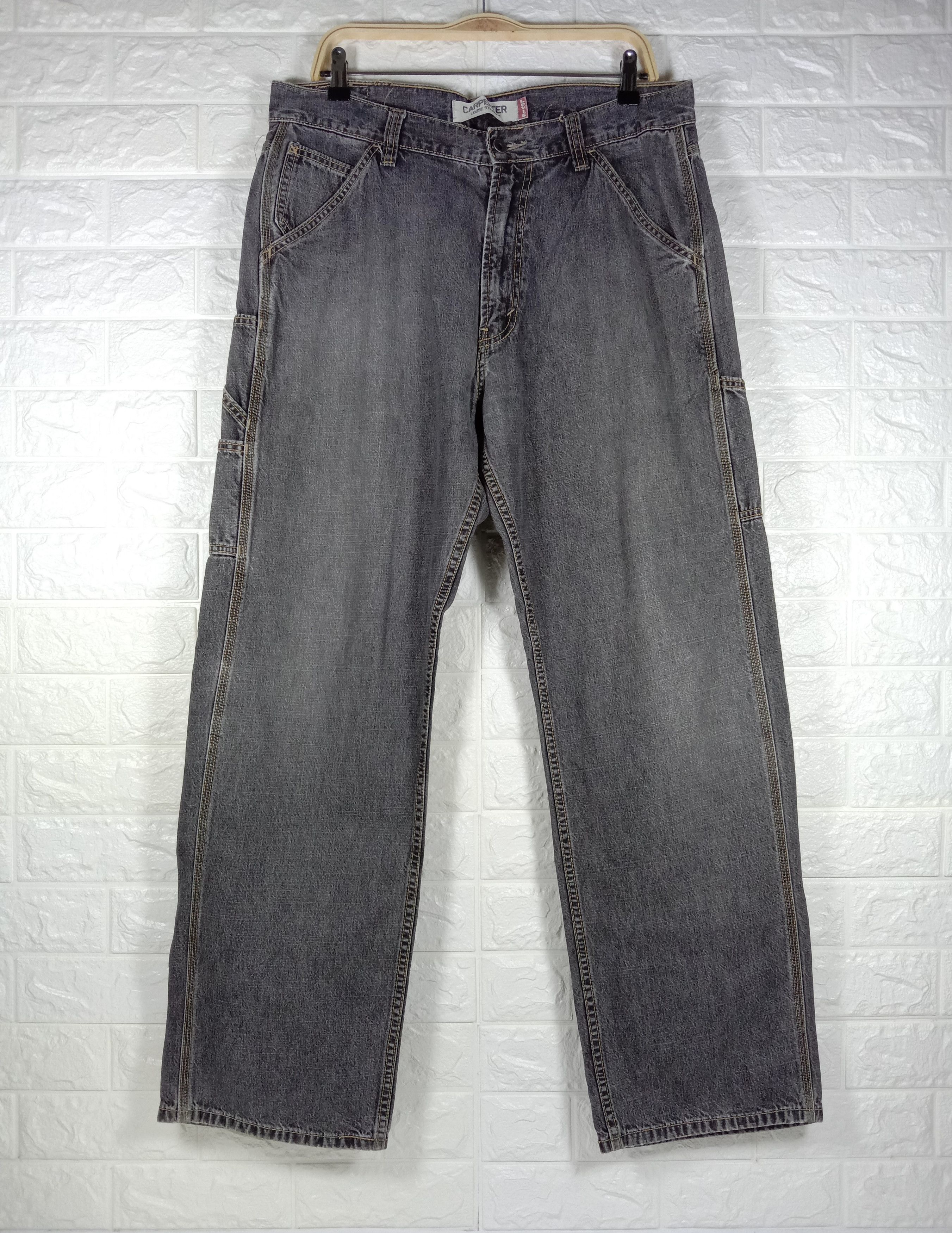 Levi's Vintage Levi's Faded Black Carpenter Jeans Size US 34 / EU 50 - 5 Thumbnail