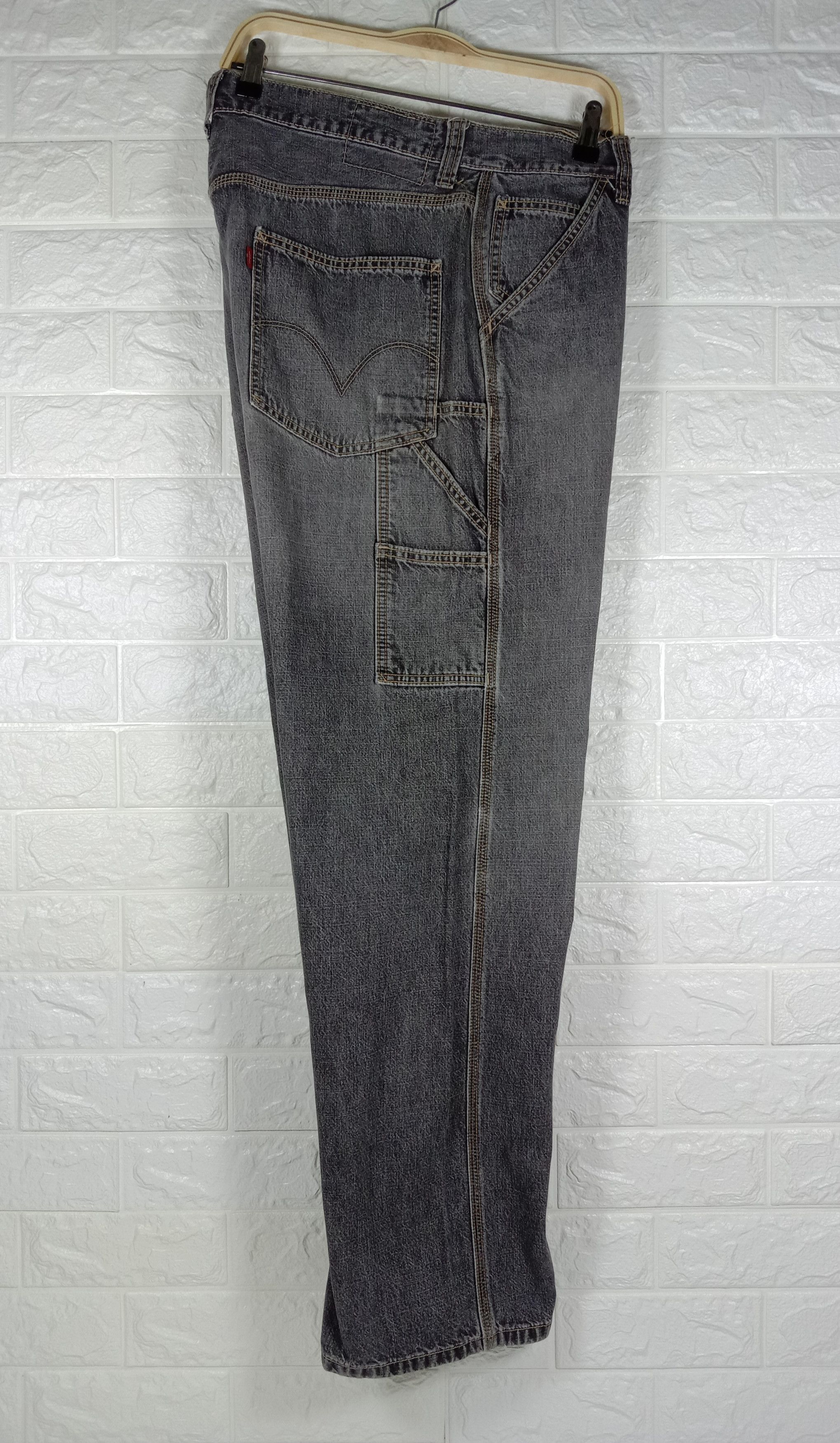 Levi's Vintage Levi's Faded Black Carpenter Jeans Size US 34 / EU 50 - 10 Thumbnail
