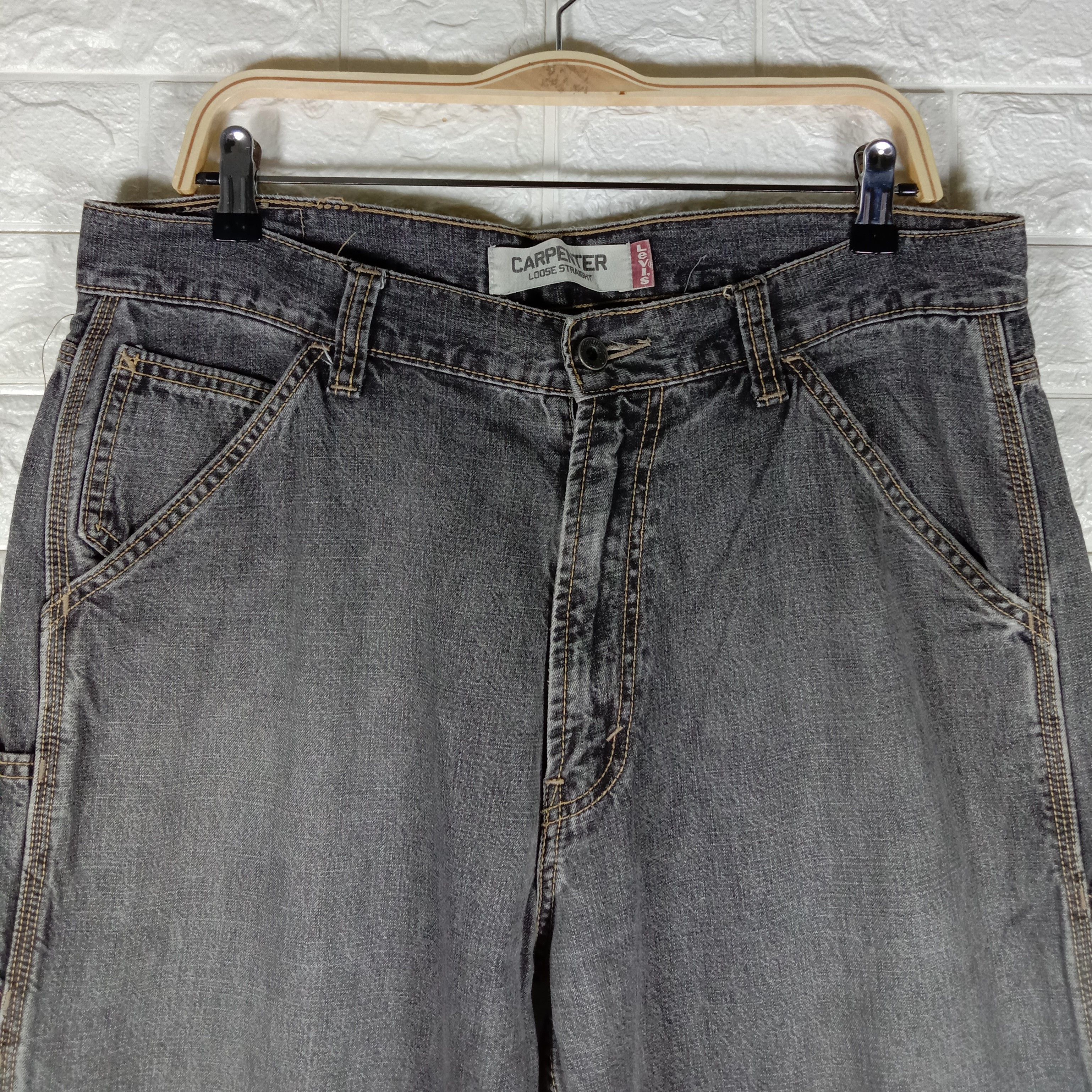 Levi's Vintage Levi's Faded Black Carpenter Jeans Size US 34 / EU 50 - 6 Thumbnail