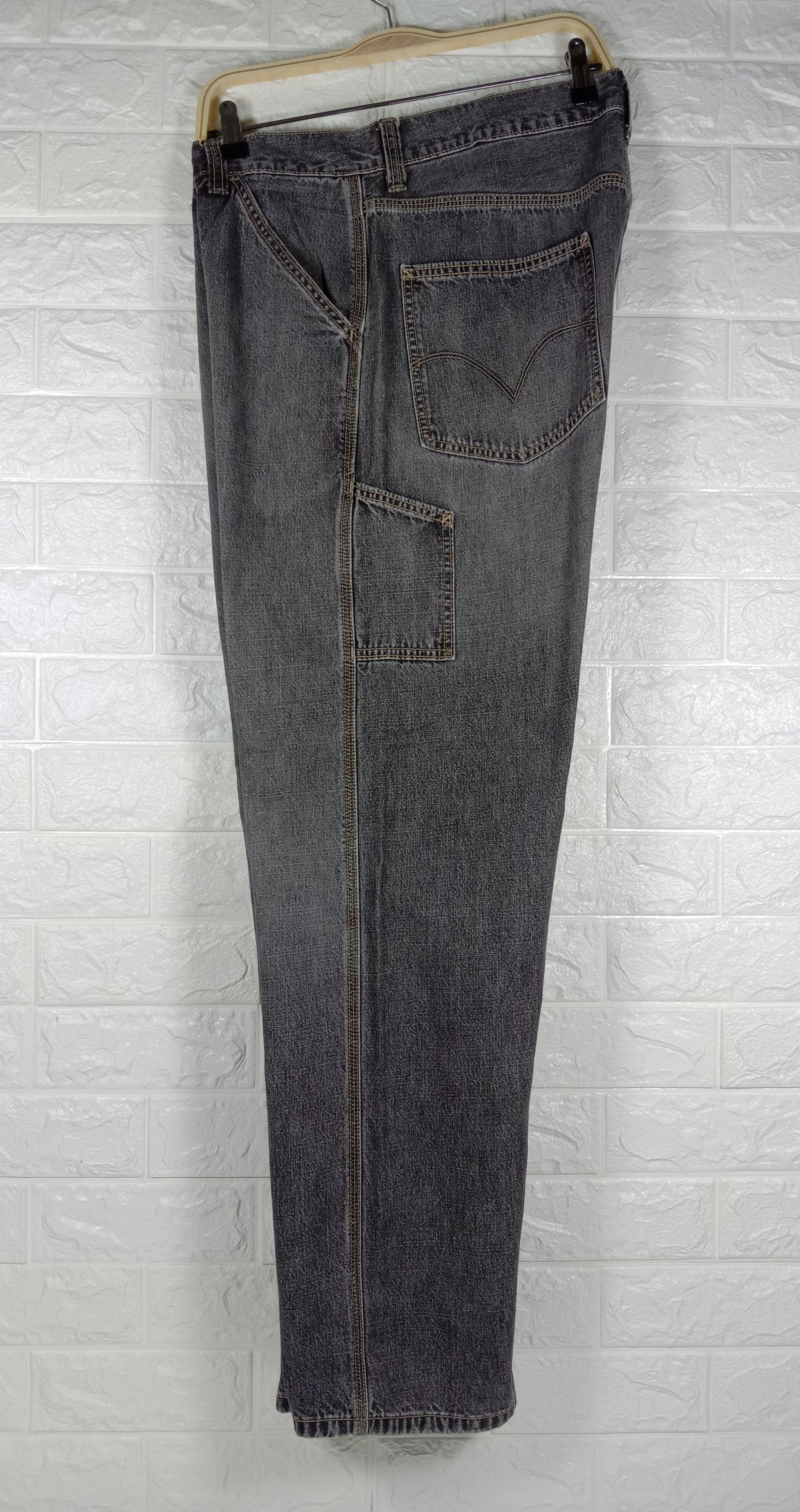 Levi's Vintage Levi's Faded Black Carpenter Jeans Size US 34 / EU 50 - 9 Thumbnail