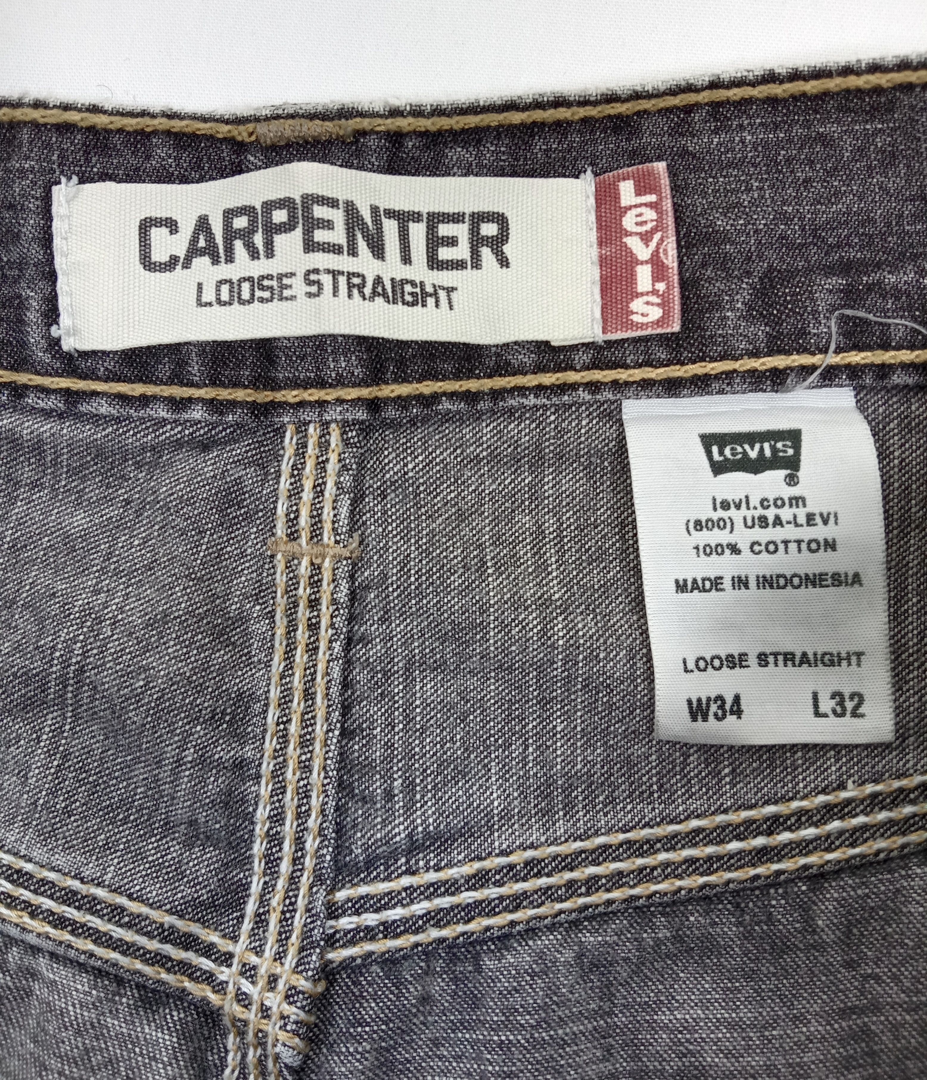 Levi's Vintage Levi's Faded Black Carpenter Jeans Size US 34 / EU 50 - 16 Thumbnail