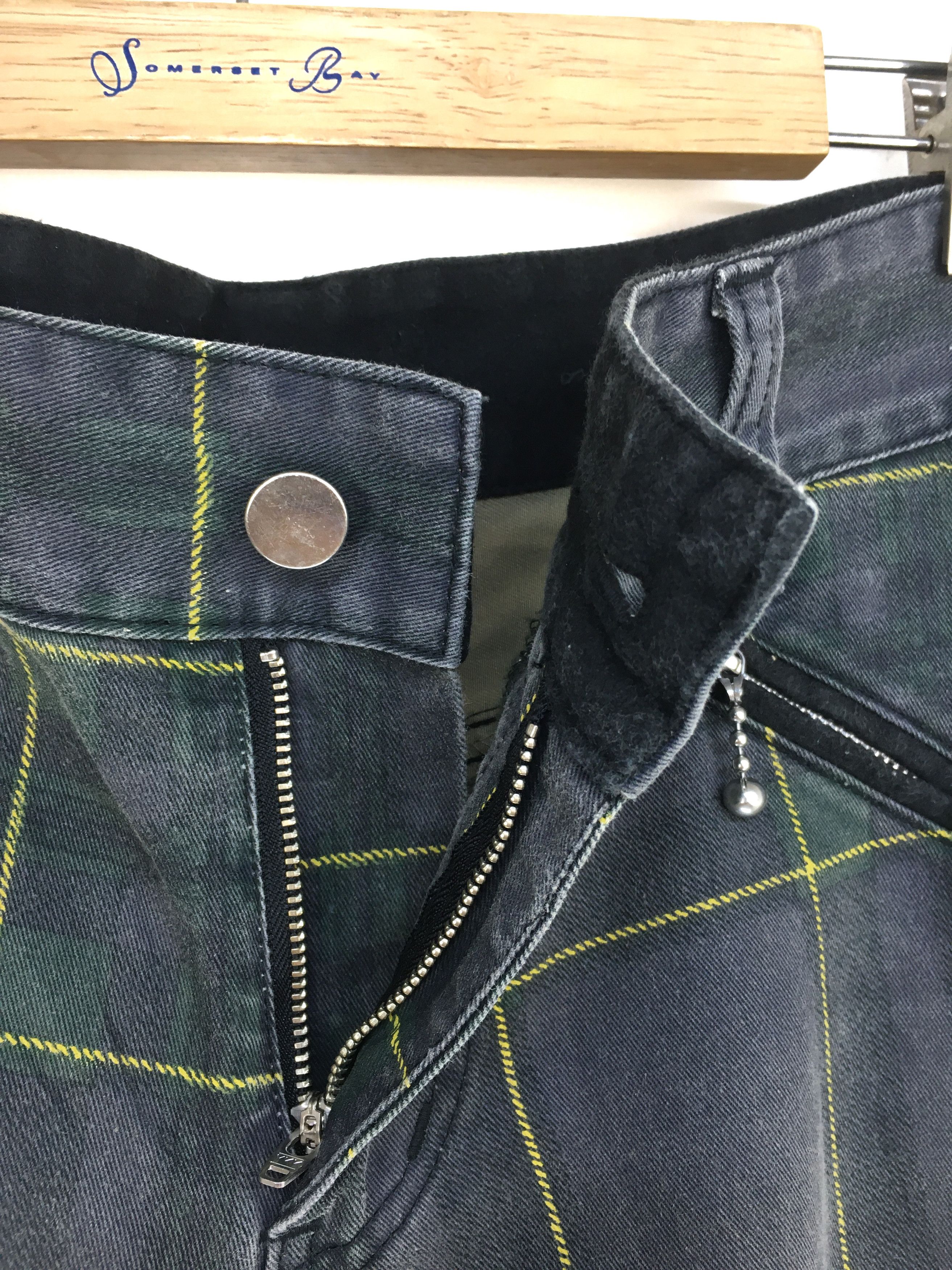 Japanese Brand Japanese Brand Checkered Zipper Punk Pants Size US 31 - 20 Thumbnail