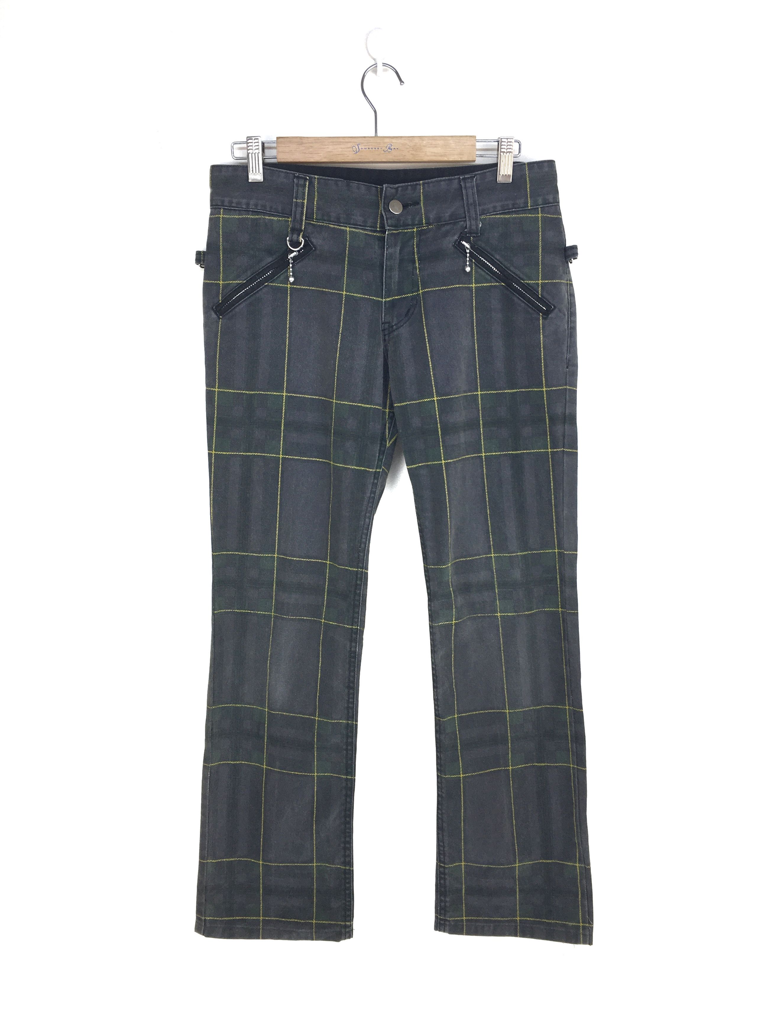 Japanese Brand Japanese Brand Checkered Zipper Punk Pants Size US 31 - 12 Thumbnail