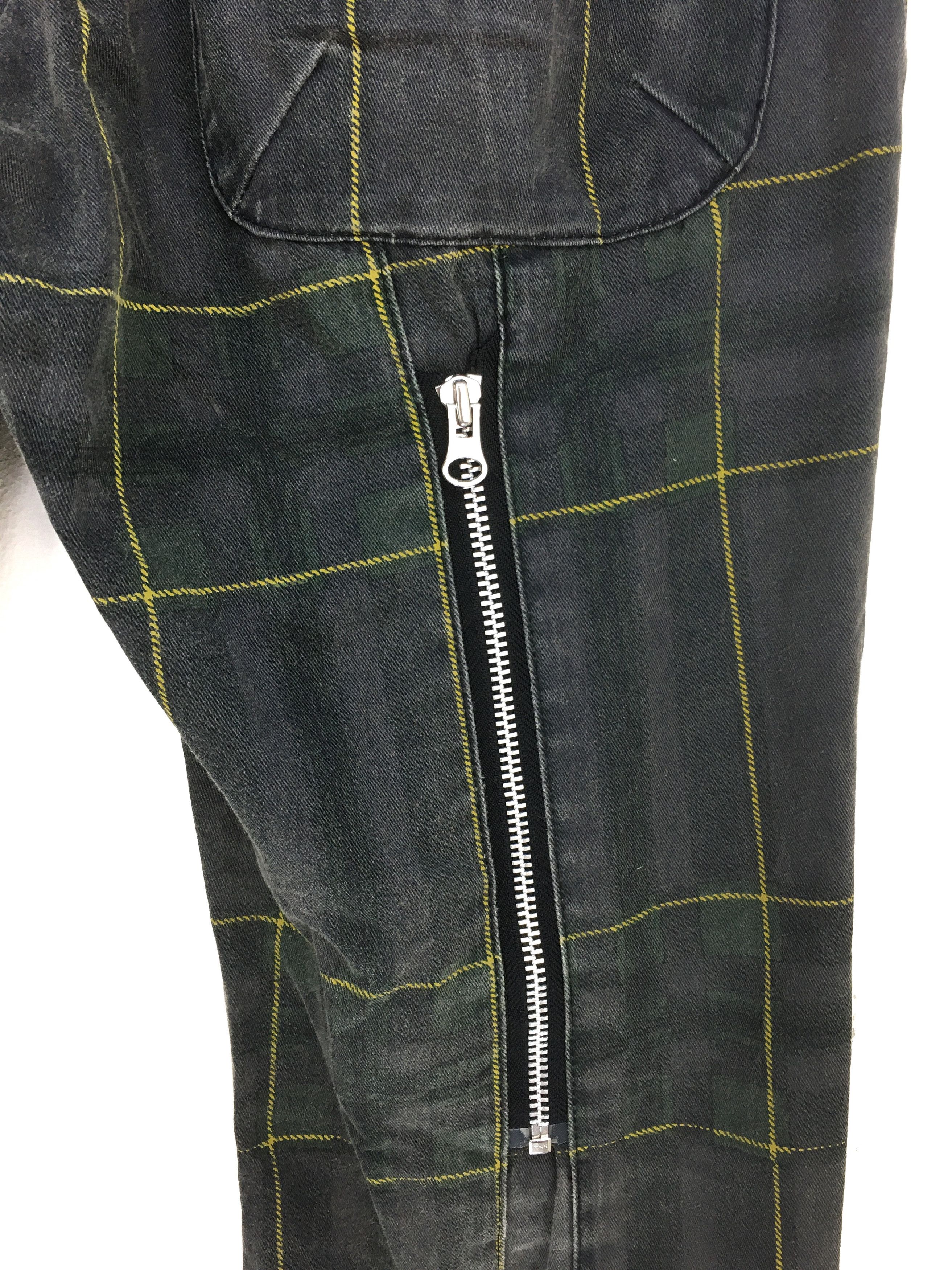 Japanese Brand Japanese Brand Checkered Zipper Punk Pants Size US 31 - 6 Thumbnail