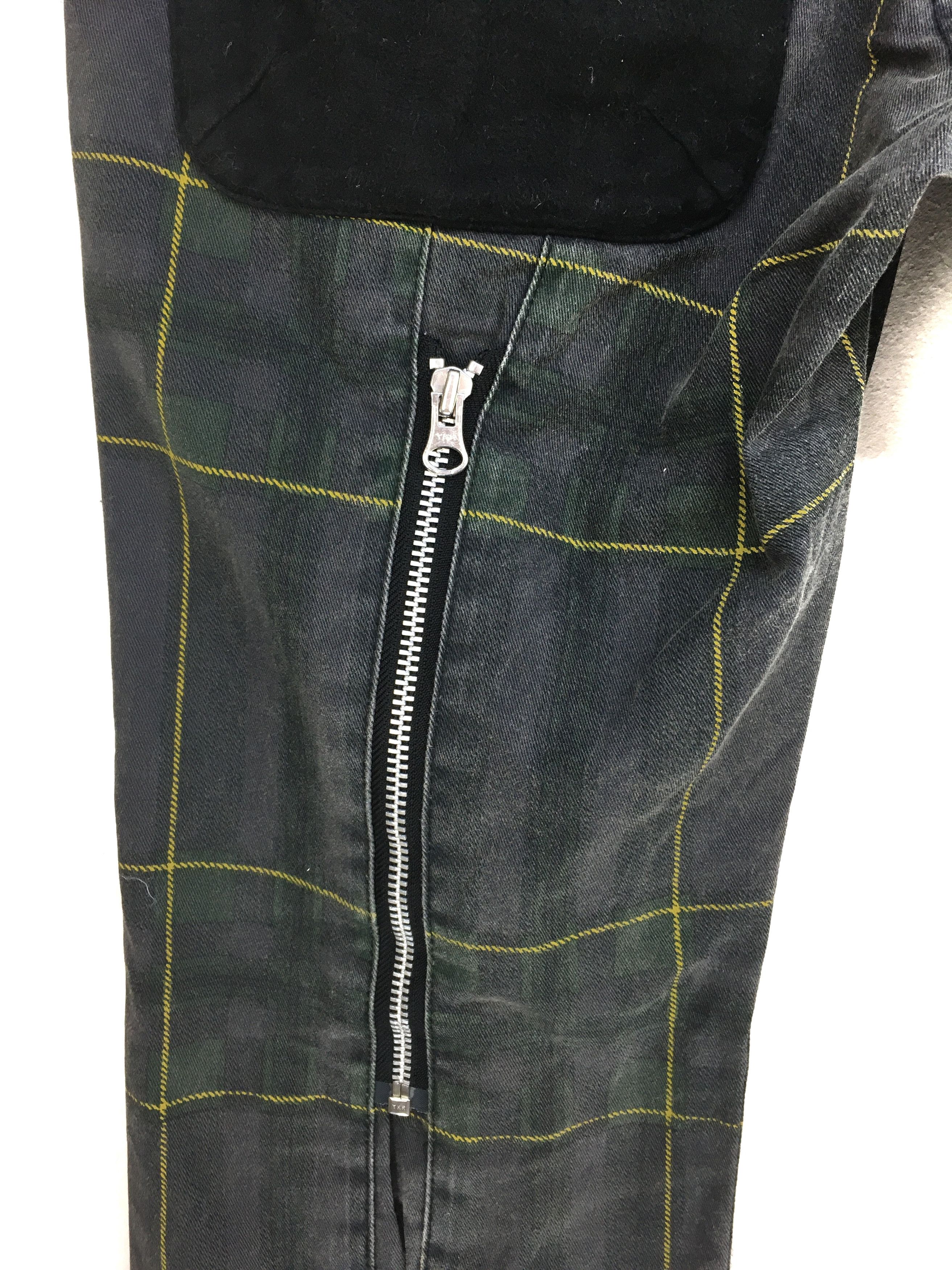Japanese Brand Japanese Brand Checkered Zipper Punk Pants Size US 31 - 5 Thumbnail