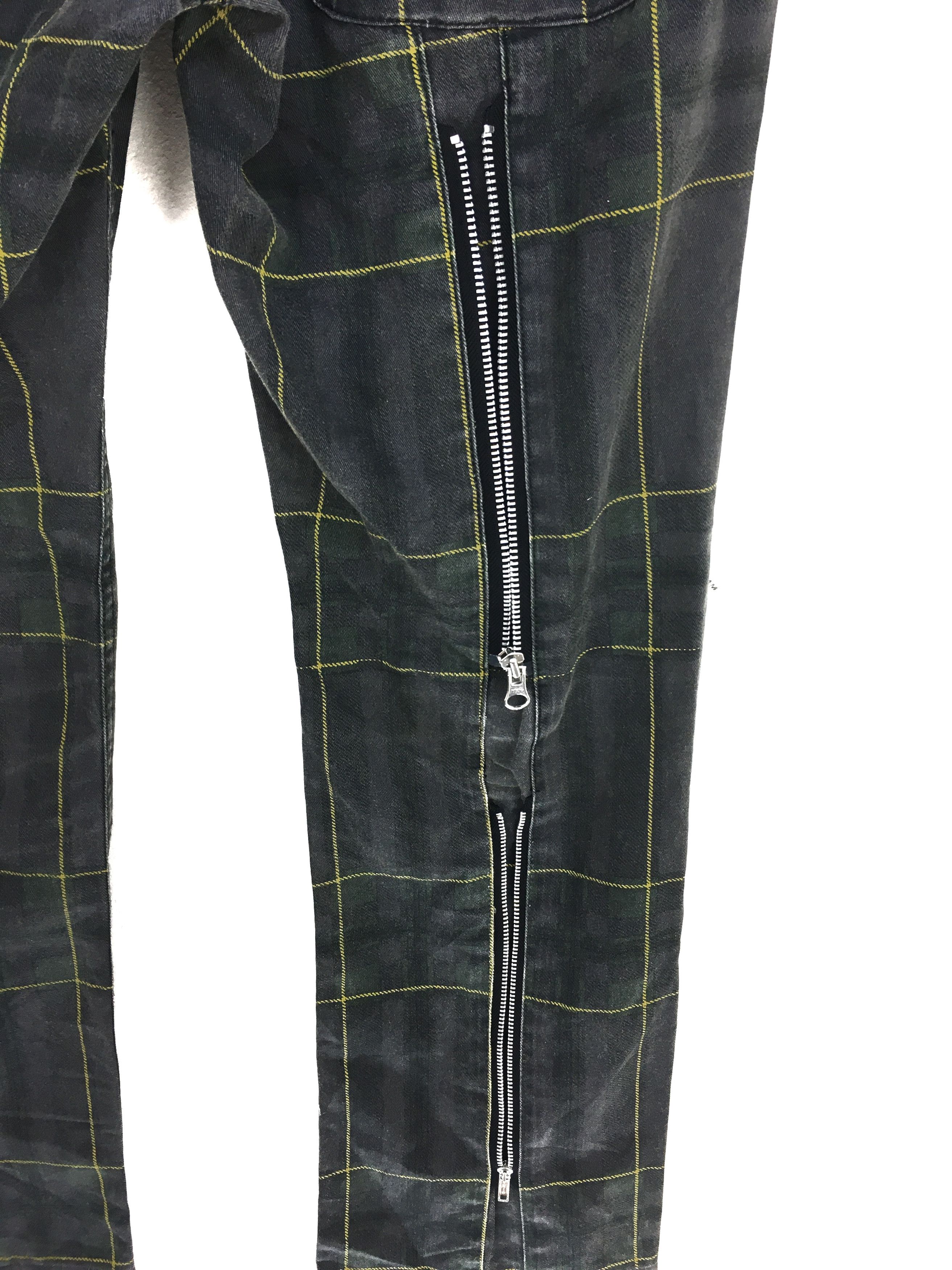 Japanese Brand Japanese Brand Checkered Zipper Punk Pants Size US 31 - 11 Thumbnail