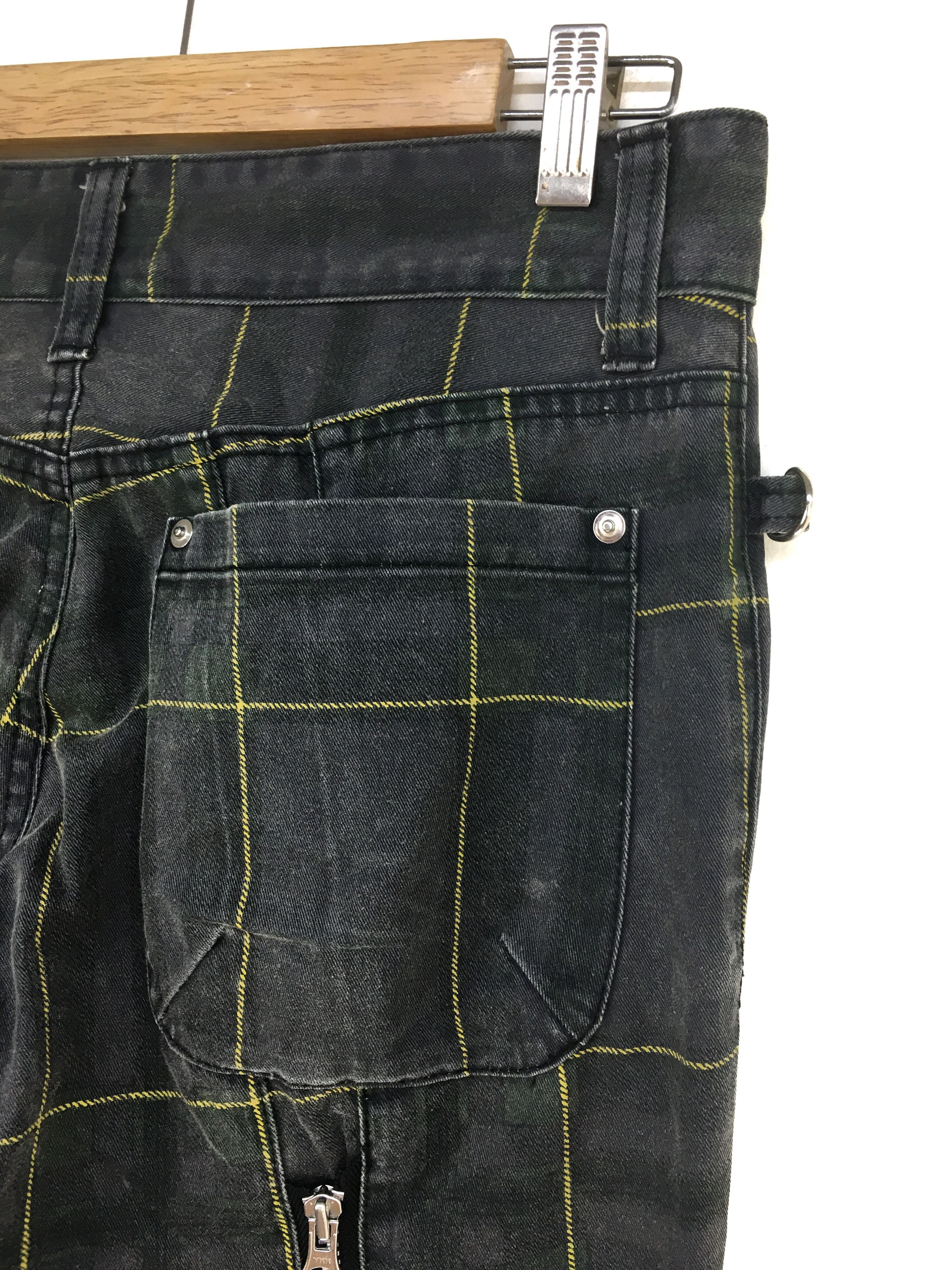 Japanese Brand Japanese Brand Checkered Zipper Punk Pants Size US 31 - 4 Thumbnail