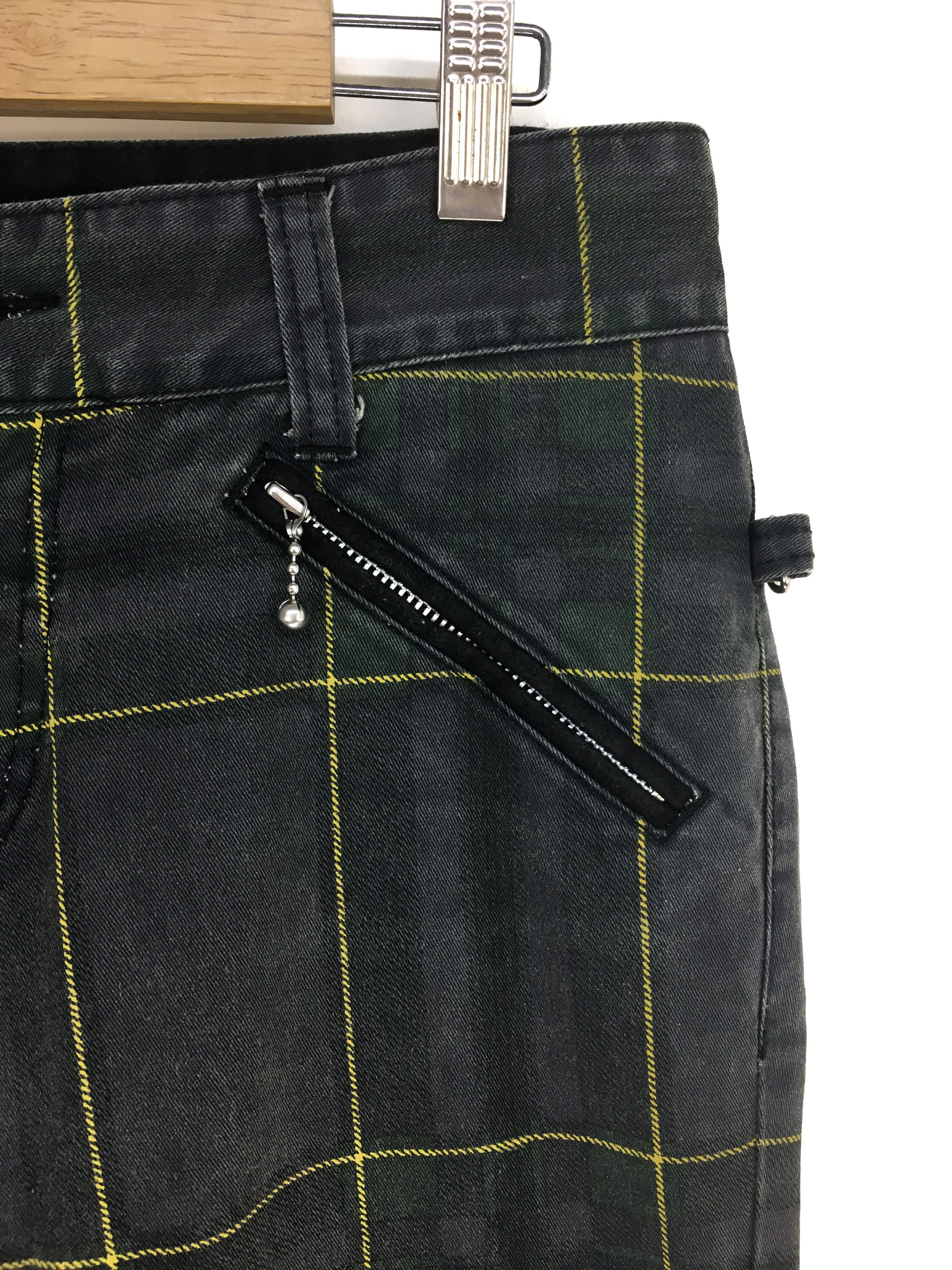 Japanese Brand Japanese Brand Checkered Zipper Punk Pants Size US 31 - 14 Thumbnail