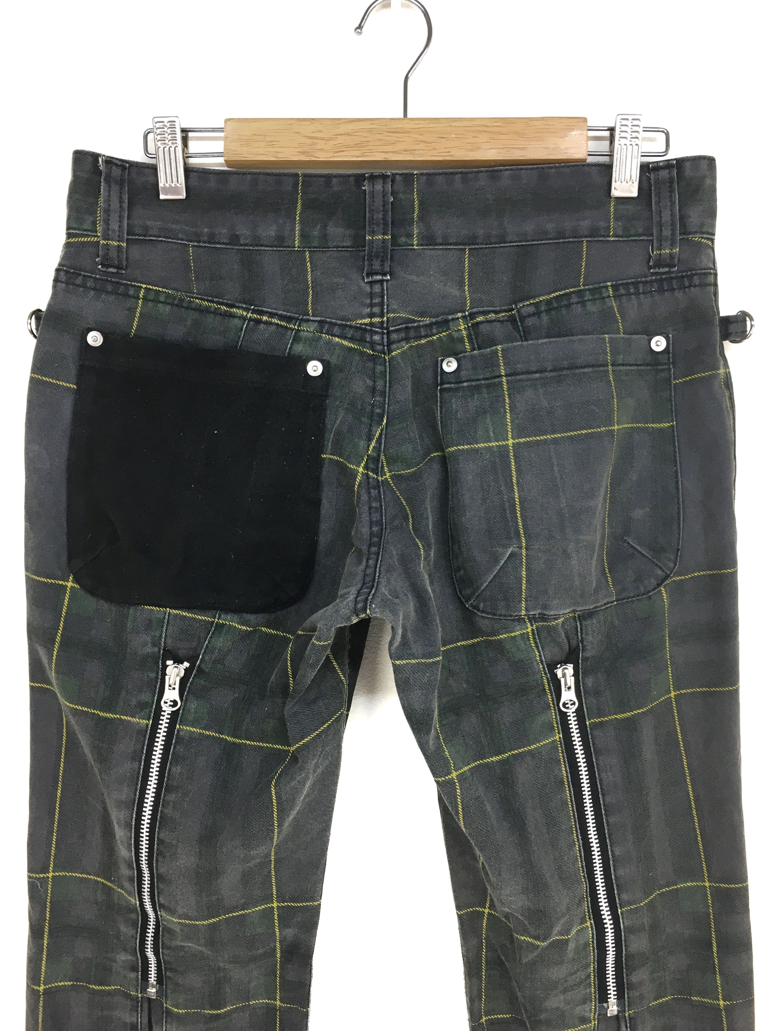 Japanese Brand Japanese Brand Checkered Zipper Punk Pants Size US 31 - 2 Thumbnail