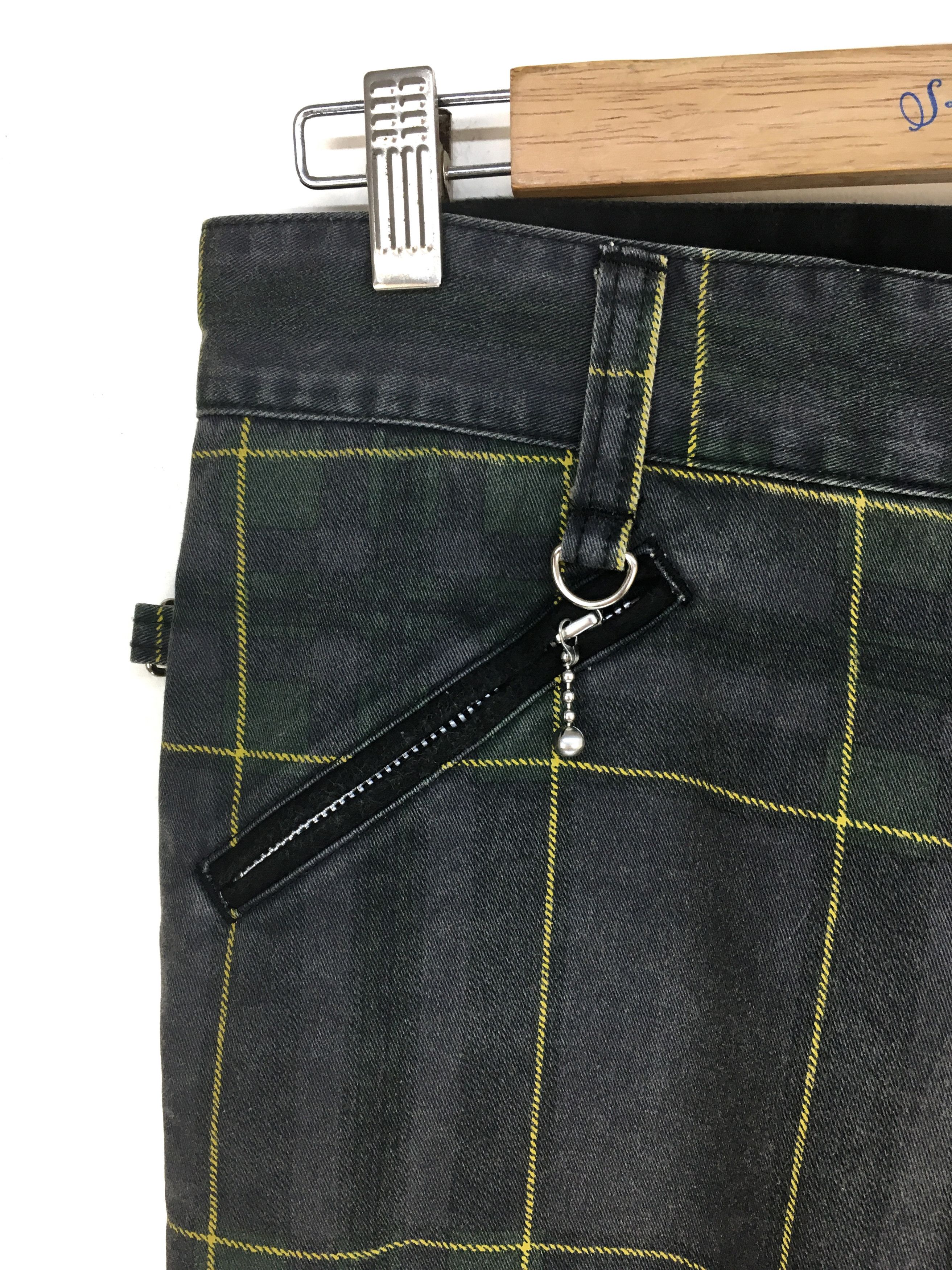 Japanese Brand Japanese Brand Checkered Zipper Punk Pants Size US 31 - 13 Thumbnail