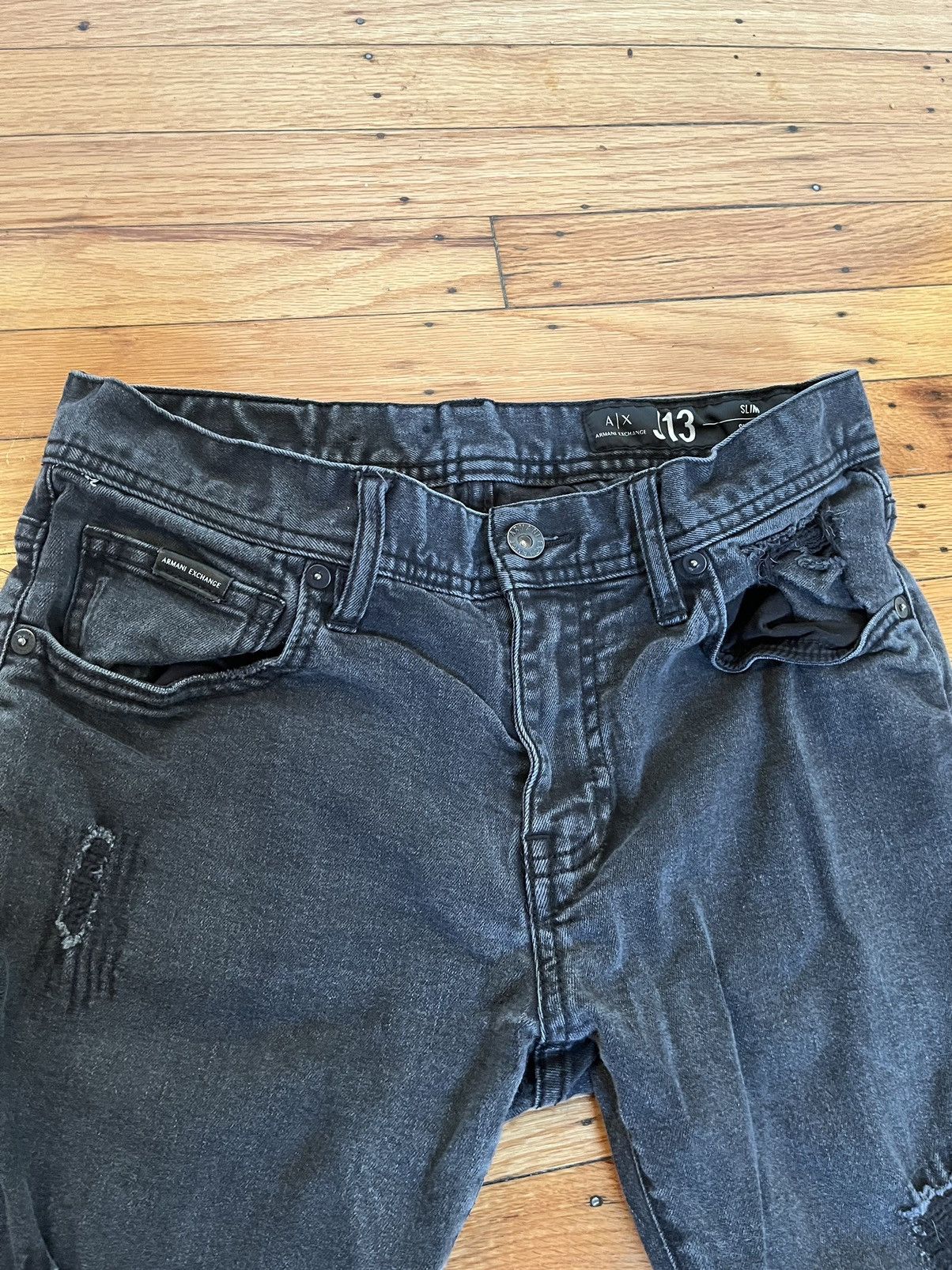 Armani Exchange Black Armani Exchange J13 Denim Size US 30 / EU 46 - 3 Thumbnail